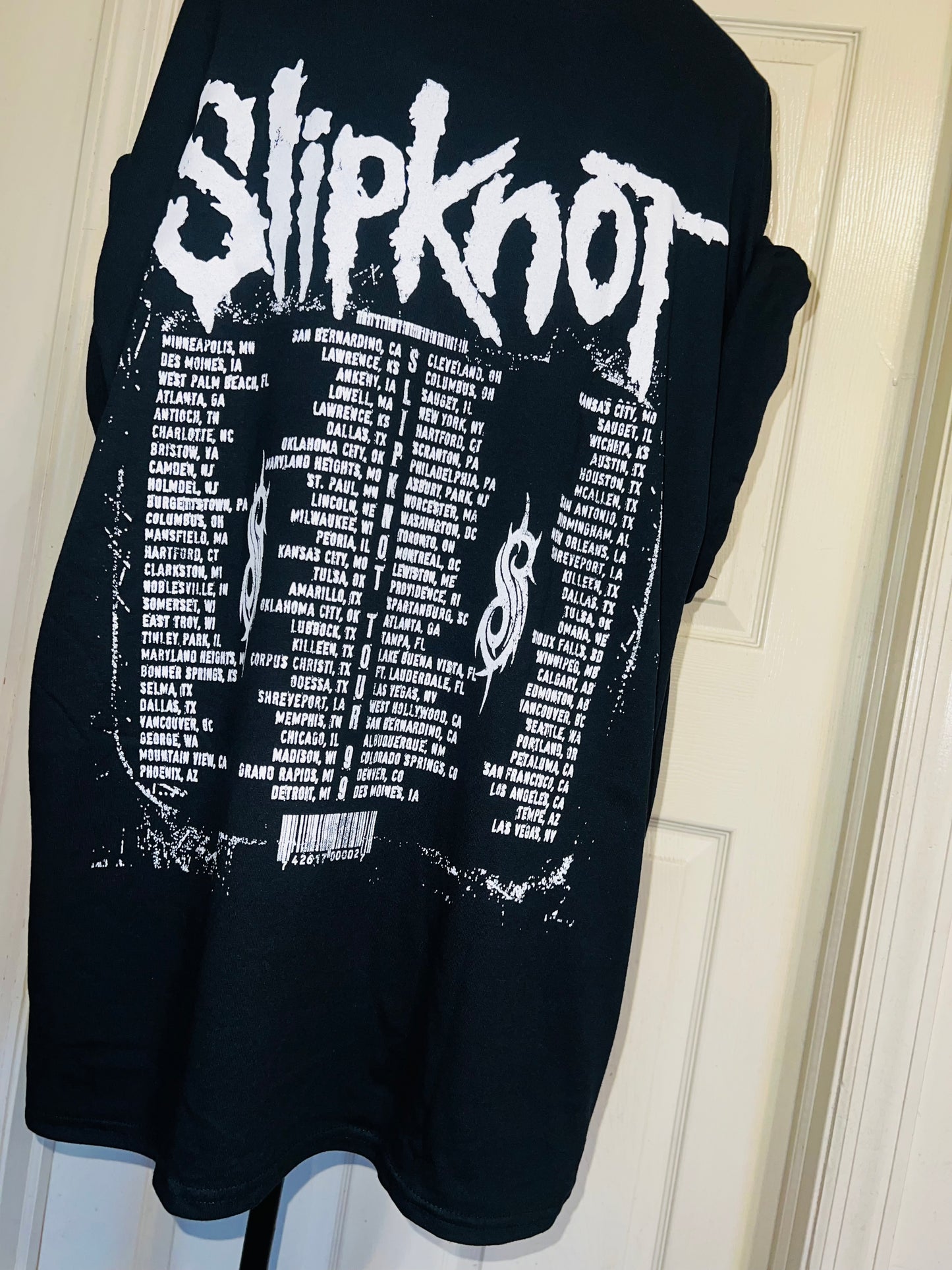 Slipknot Double Sided Oversized Distressed Tee
