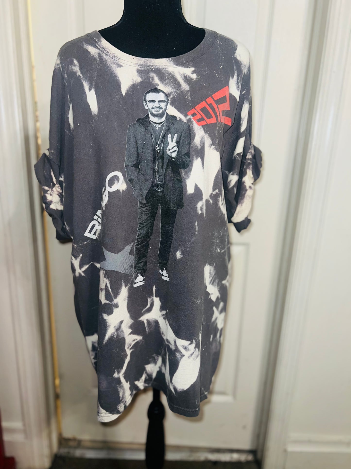 Bleached Ringo Starr Vintage Double Sided Tee