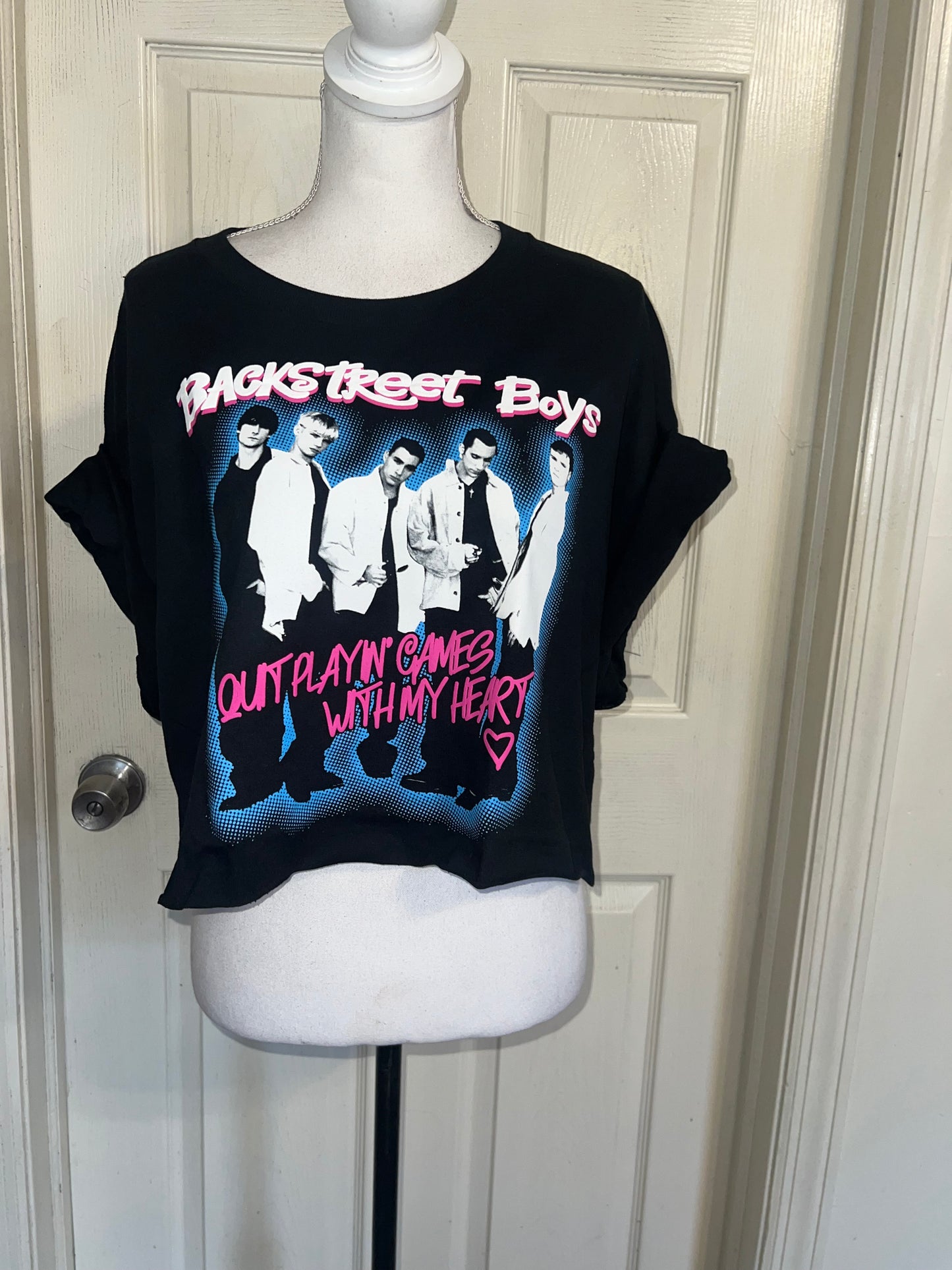 Backstreet Boys Oversized Distressed Tee