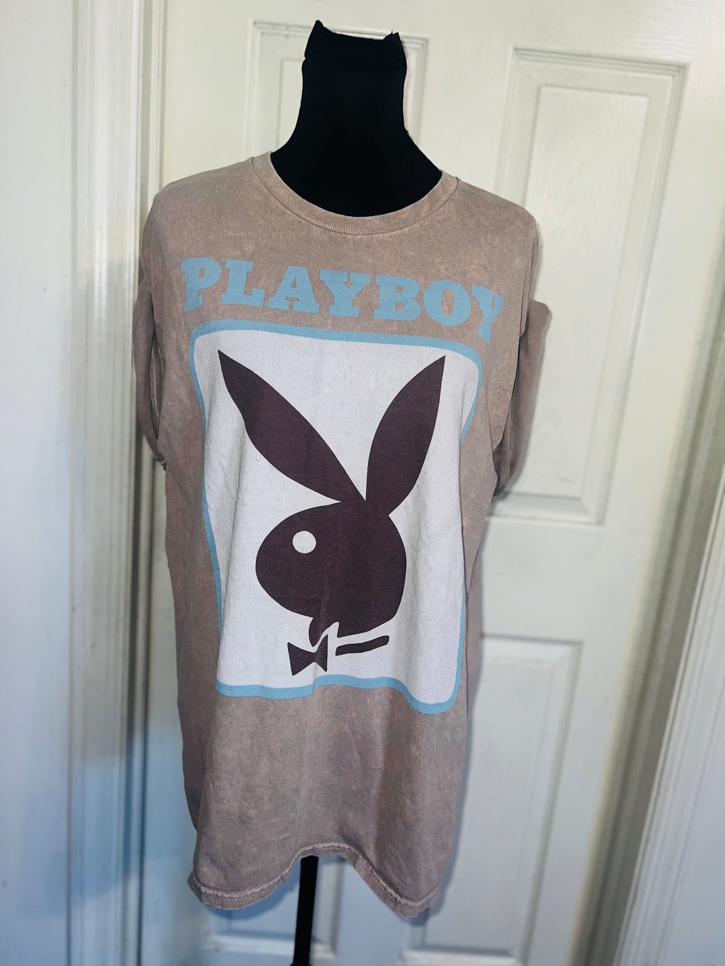 Playboy Oversized Distressed Tee