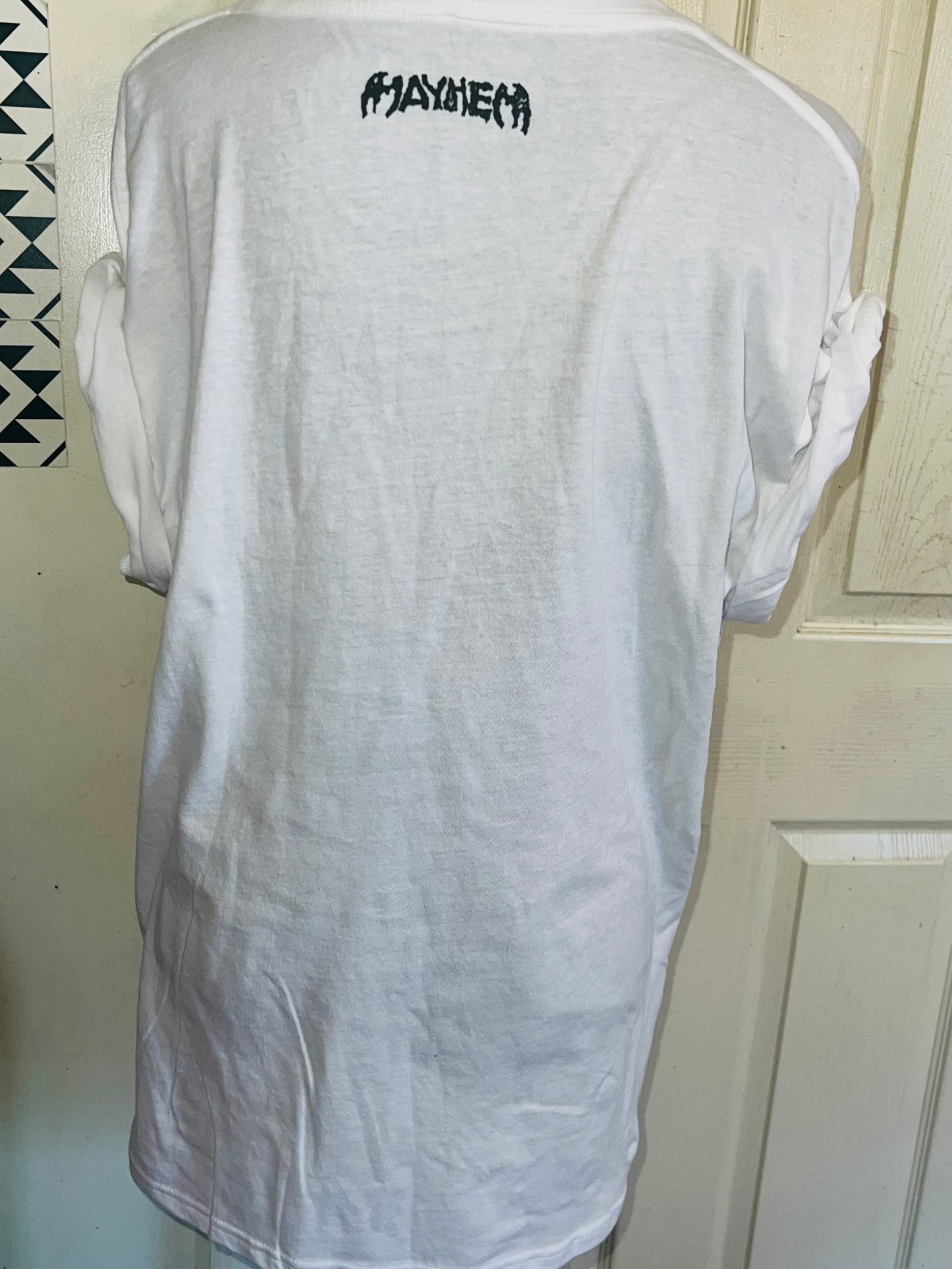 Lady Gaga Oversized Distressed Tee