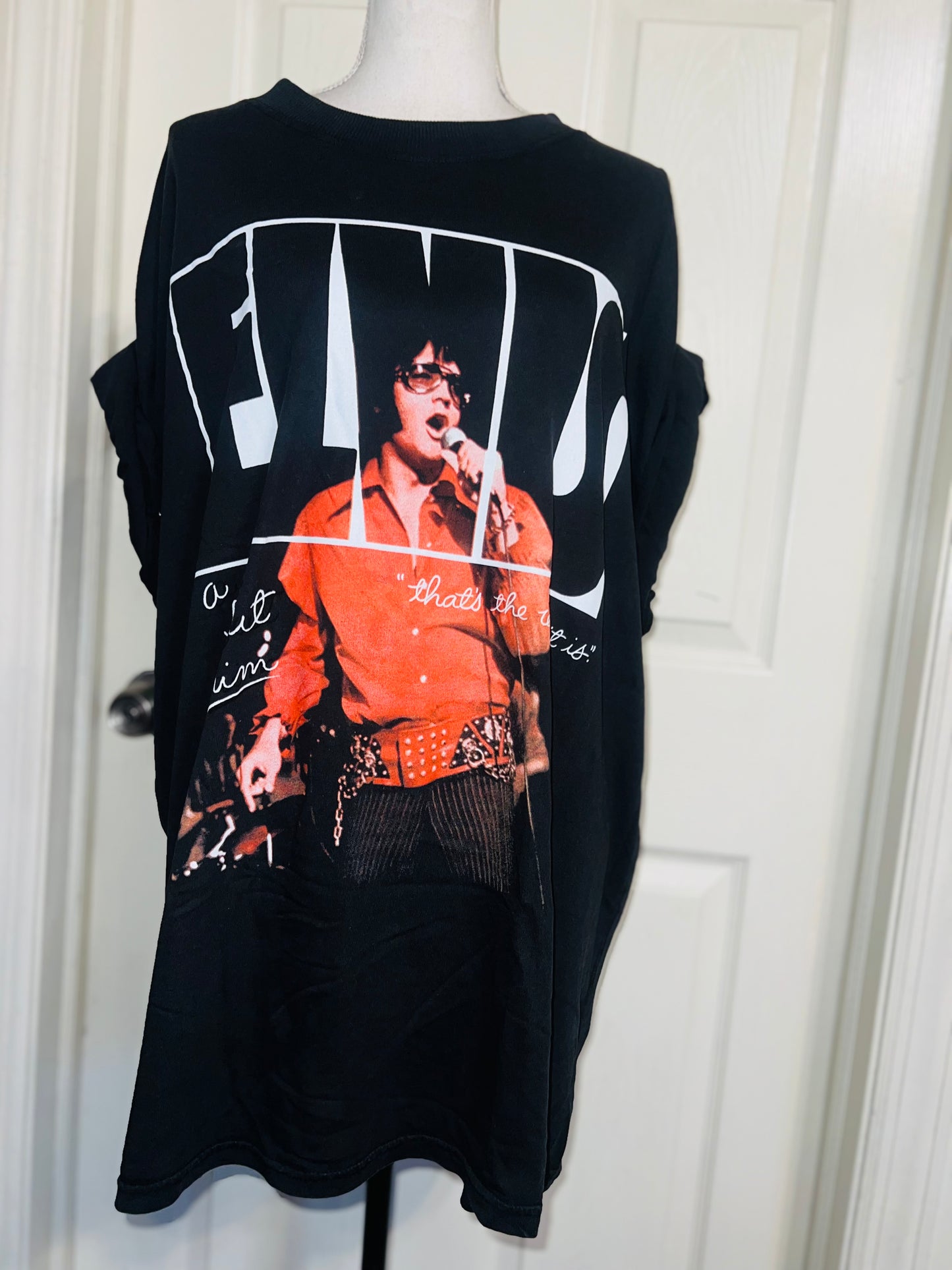 Elvis Oversized Distressed Tee