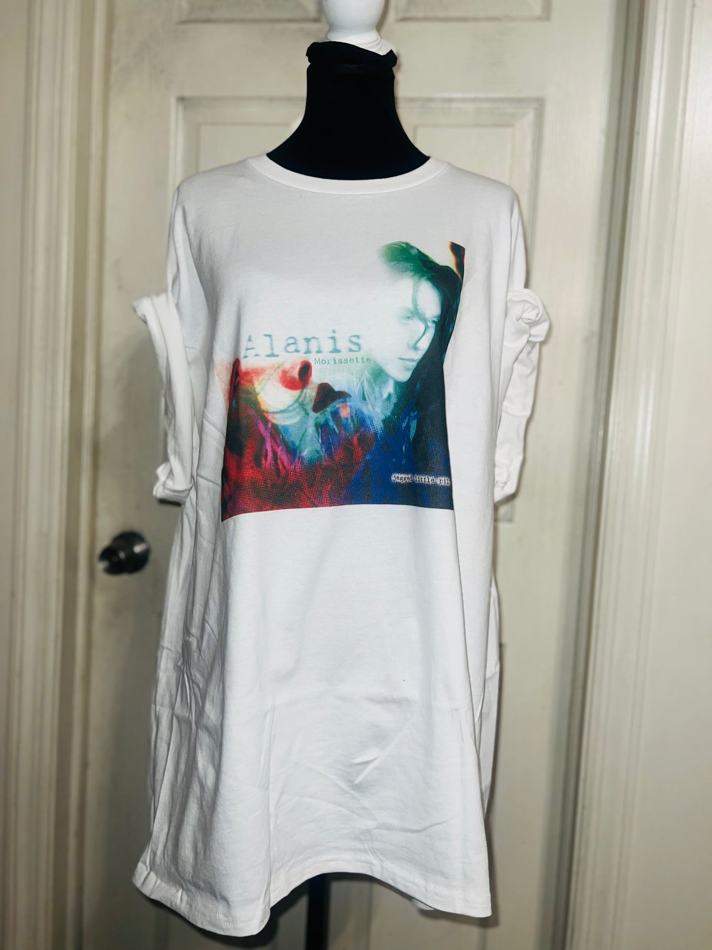 Alanis Morissette Oversized Distressed Tee