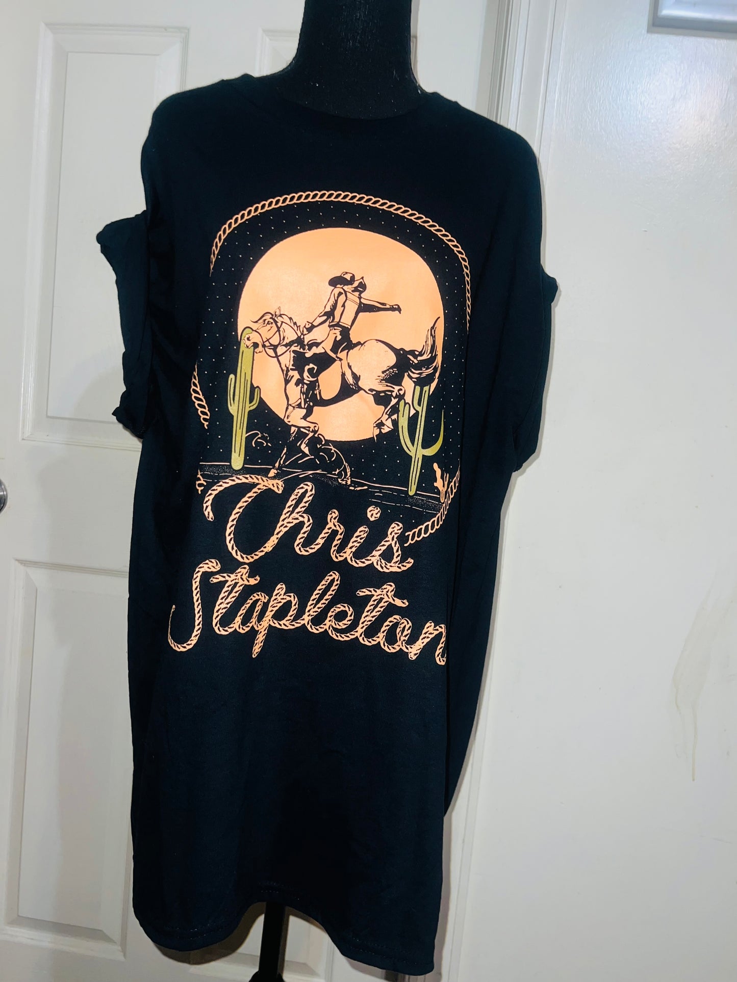 Chris Stapleton Oversized Distressed Tee