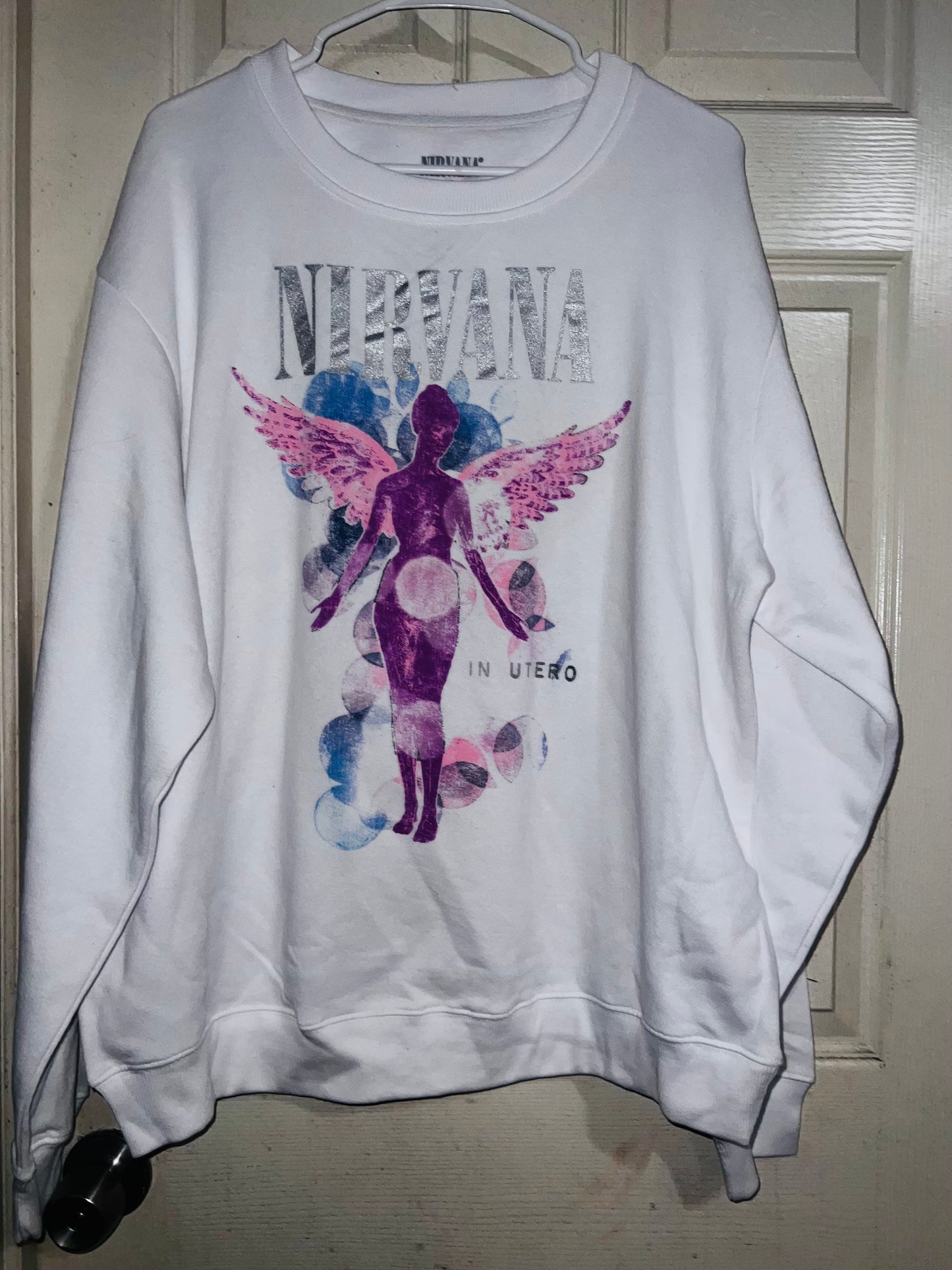 Nirvana Oversized Distressed Tee