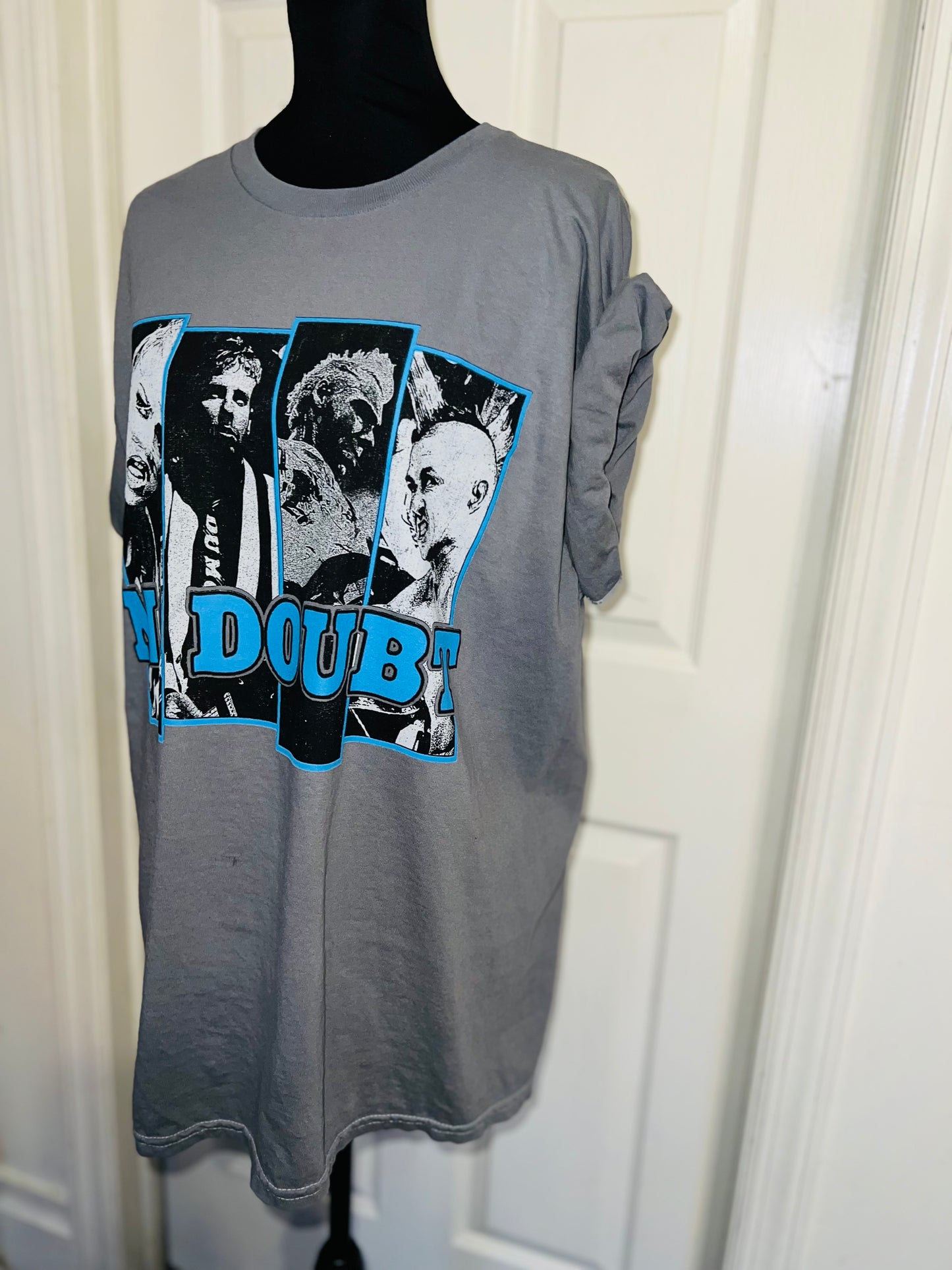 No Doubt Oversized Distressed Tee