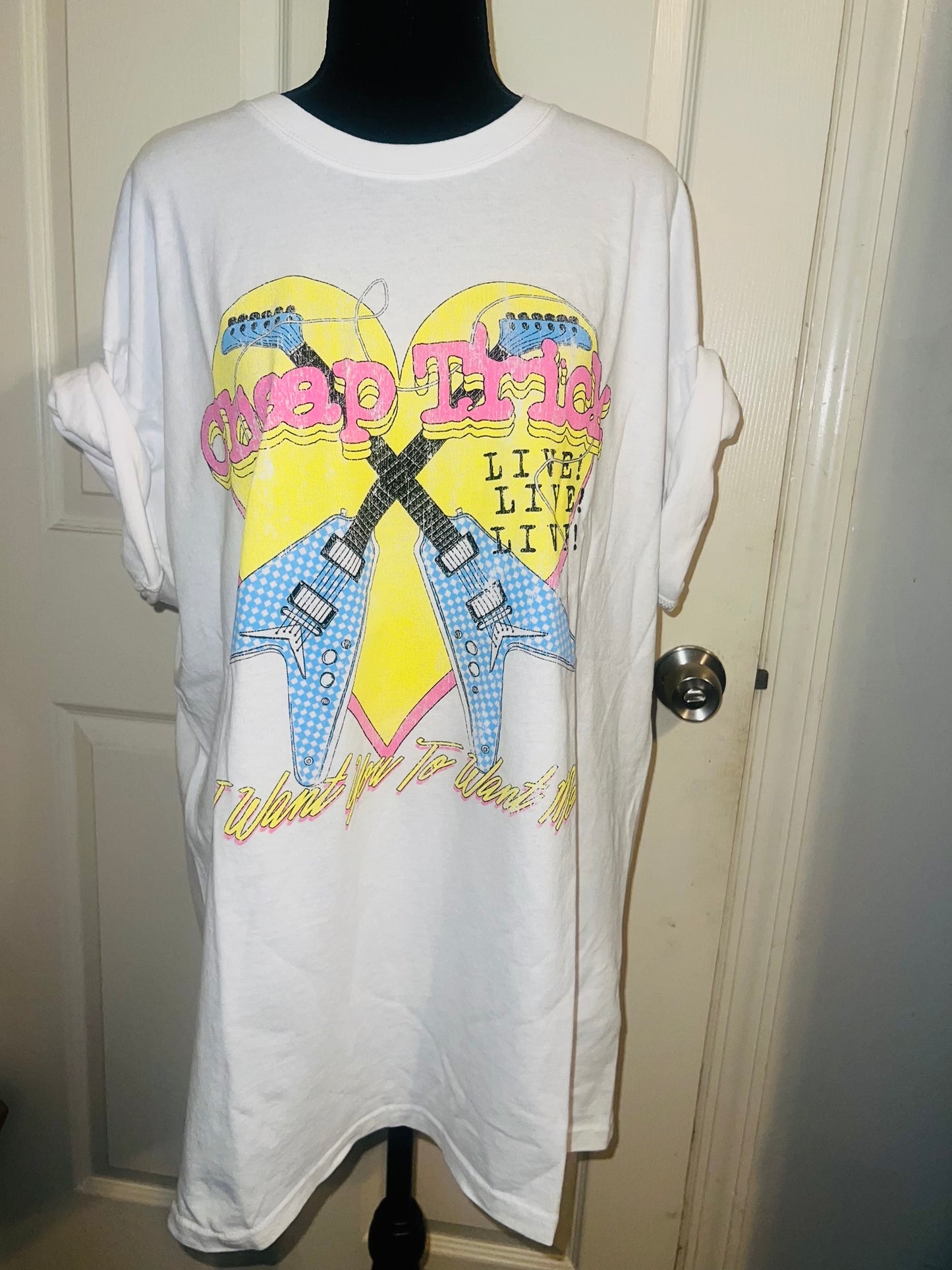 Cheap Trick Double Sided Oversized Tee