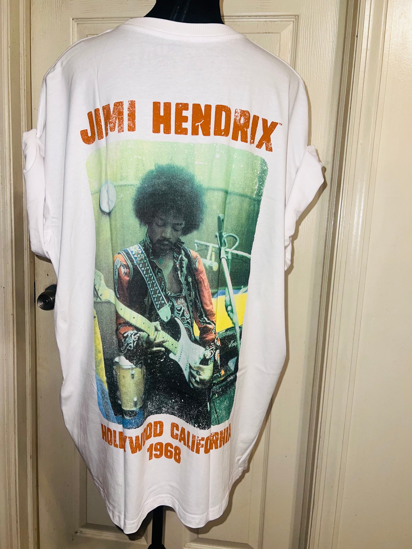Jimi Hendrix Double Sided Oversized Distressed Tee
