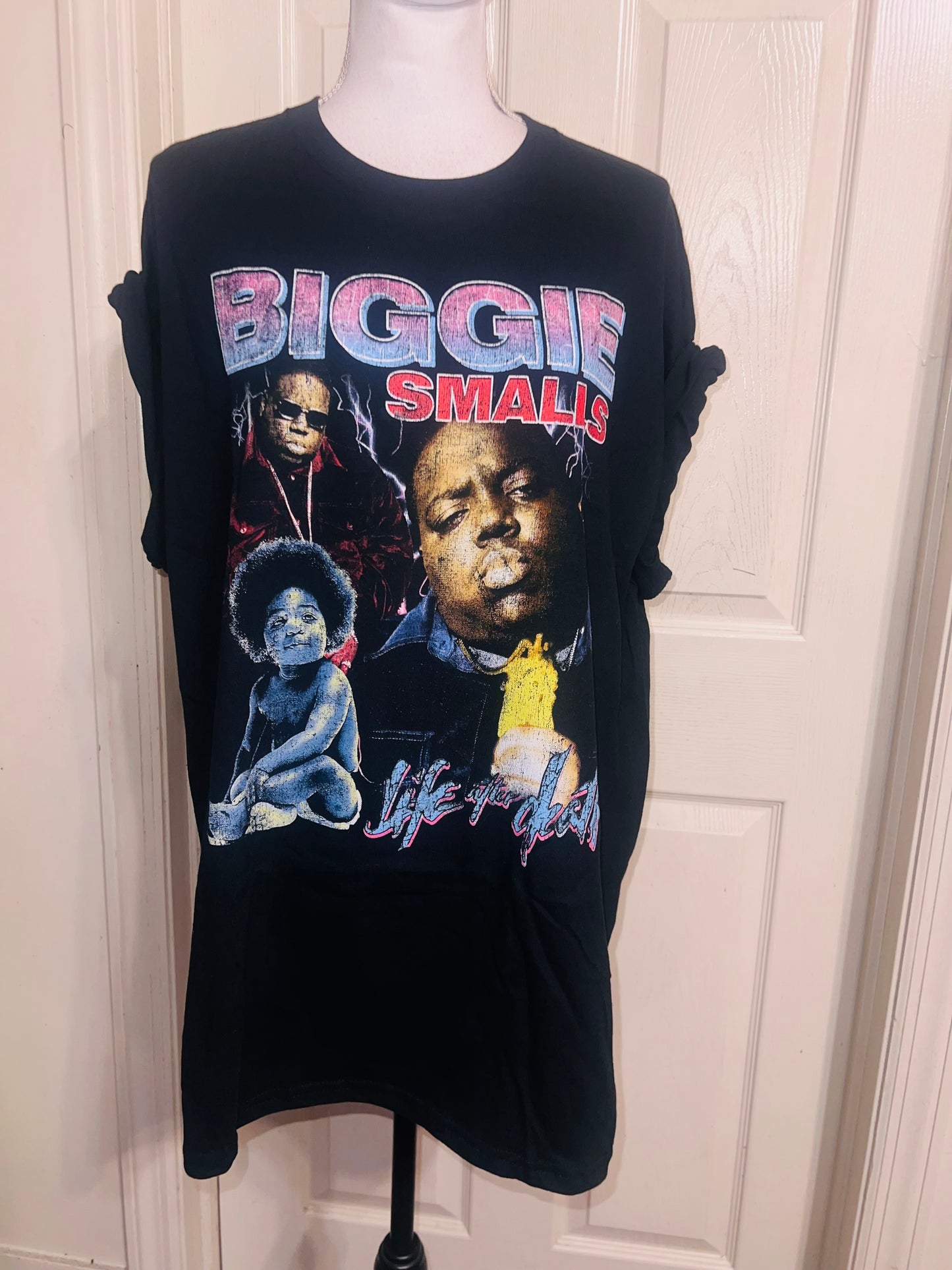 Biggie Smalls Oversized Distressed Tee