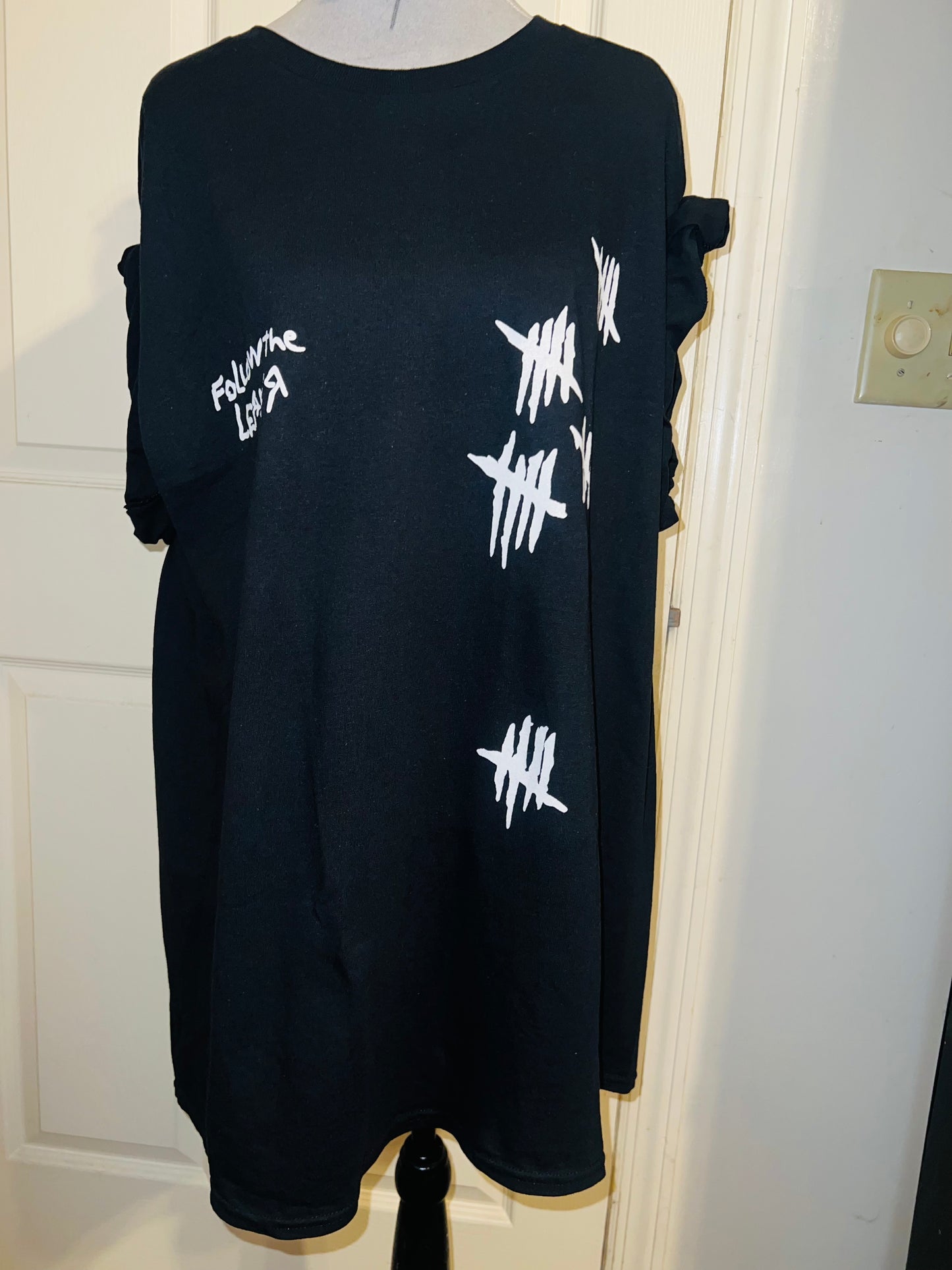 Korn Double Sided Oversized Distressed Tee