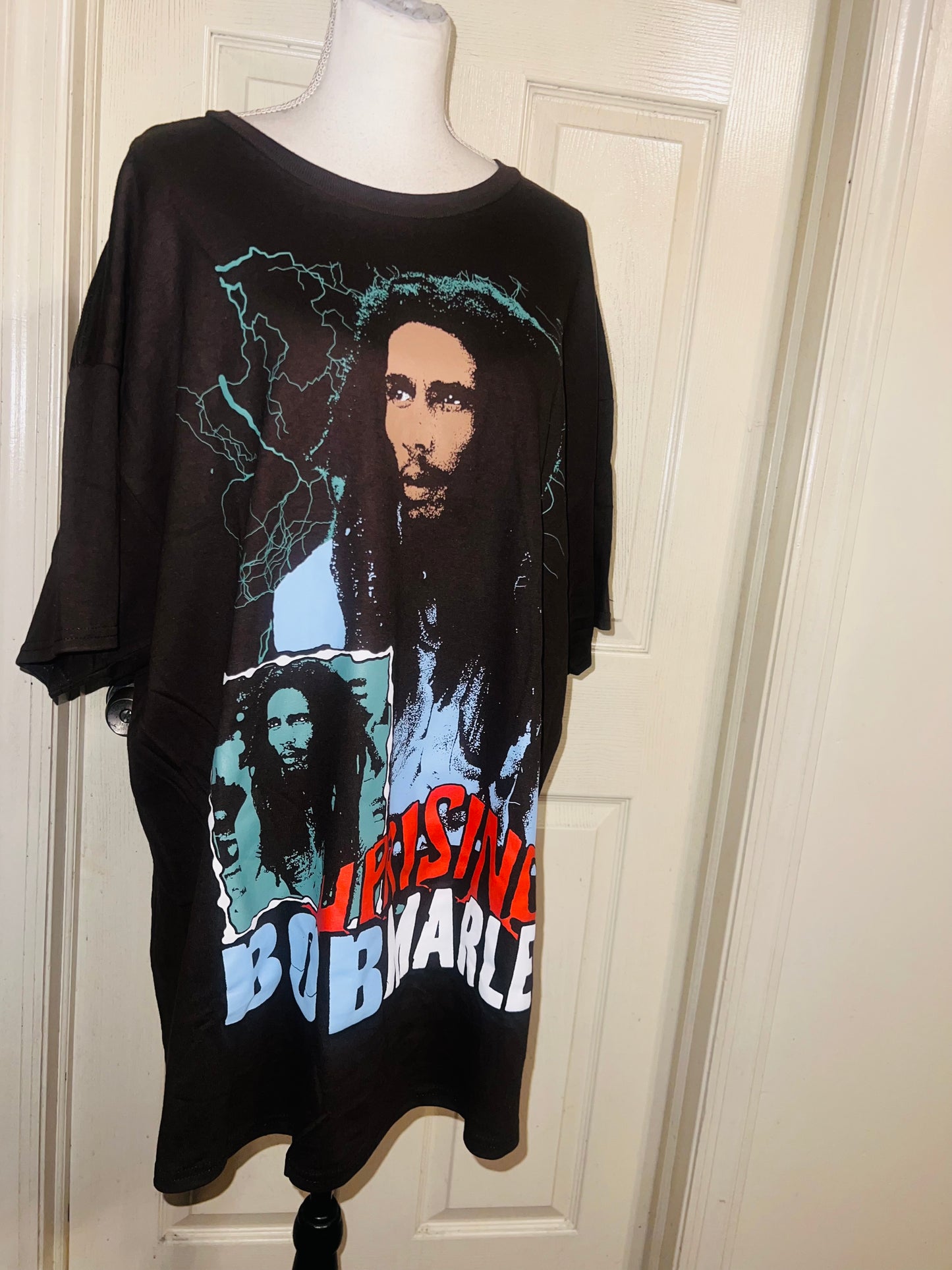 Bob Marley Oversized Distressed Tee