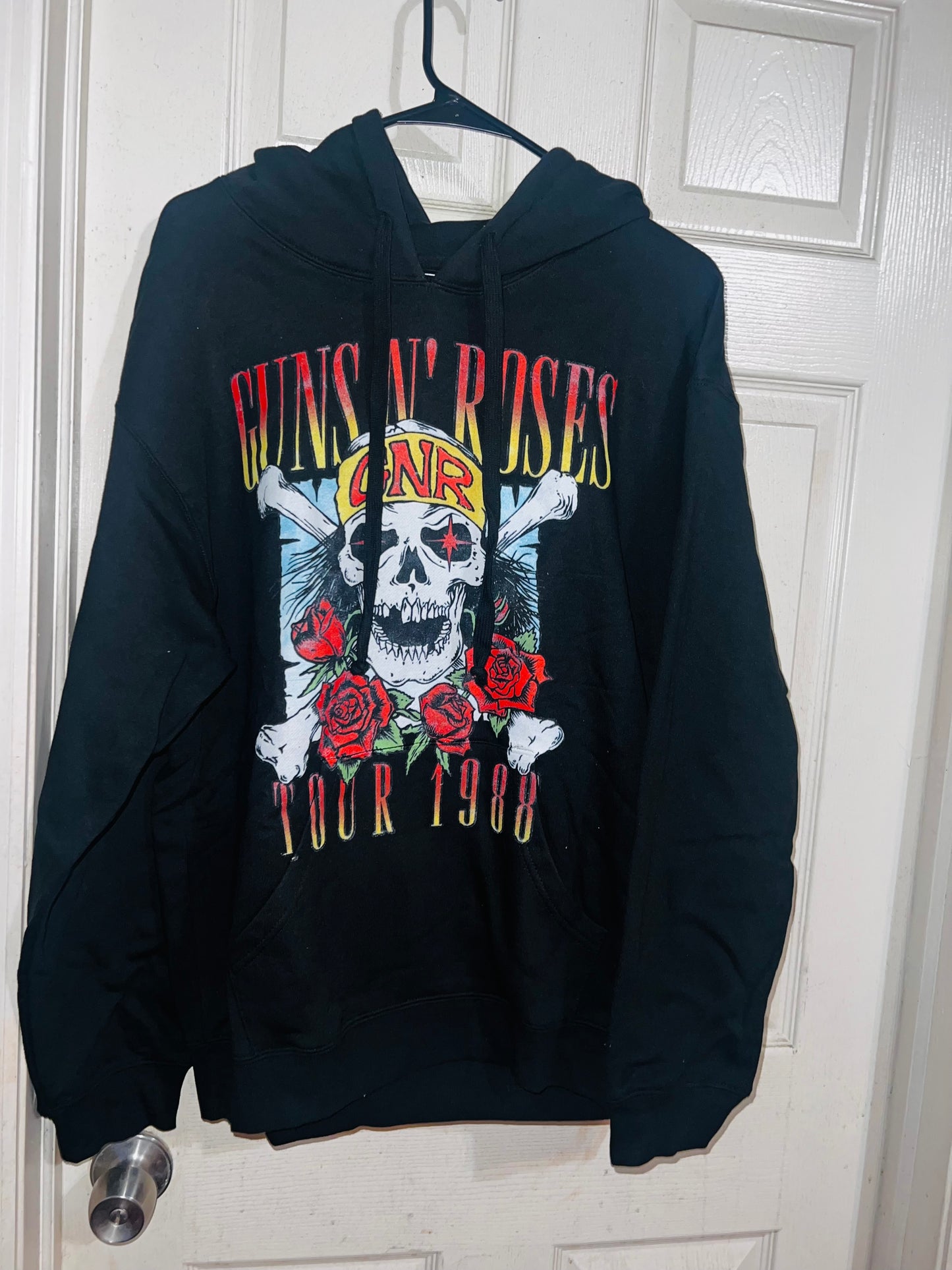 Guns n Roses Tour Oversized Drawstring Sweatshirt