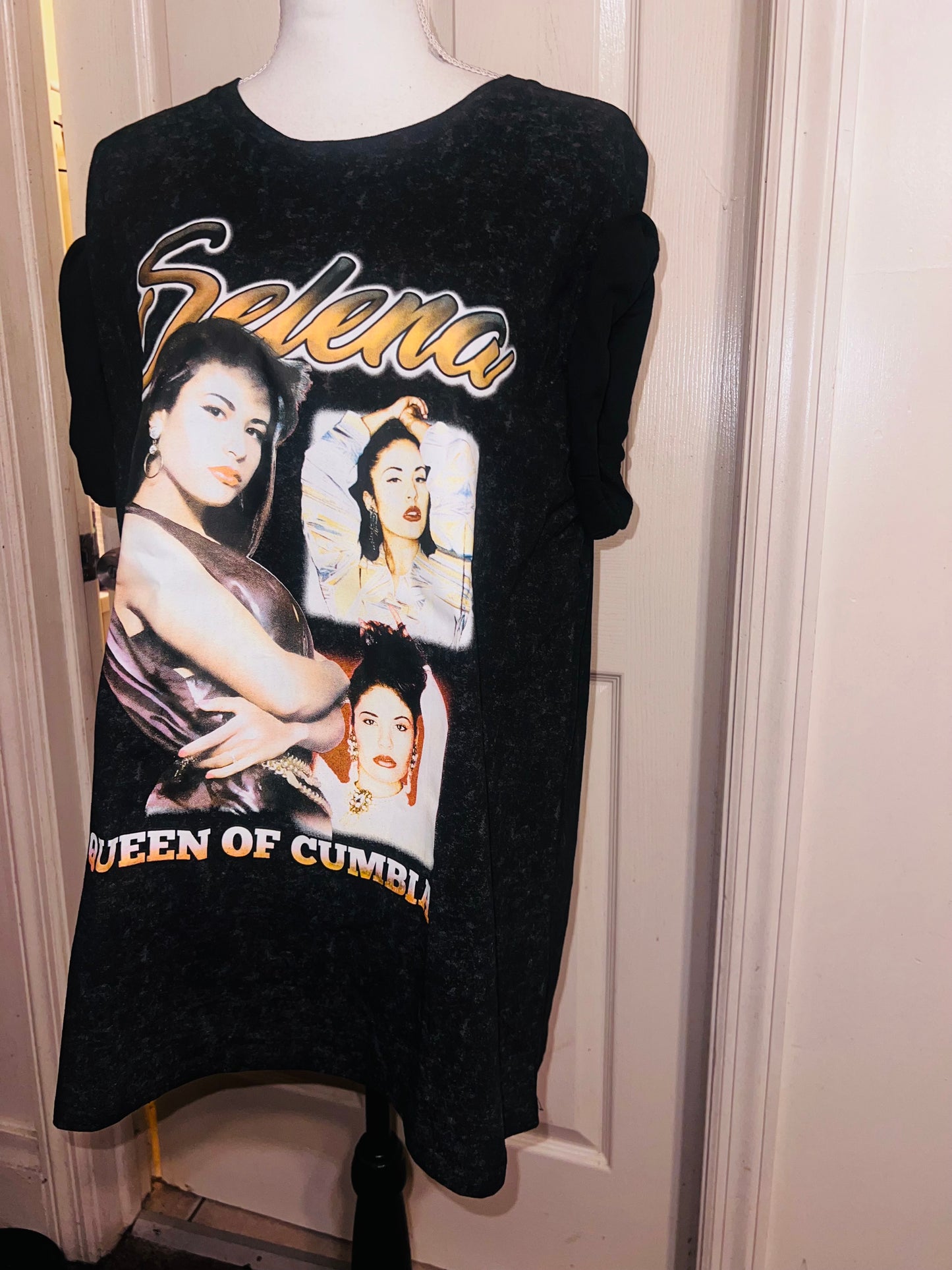 Selena Double Sided Oversized Distressed Tee