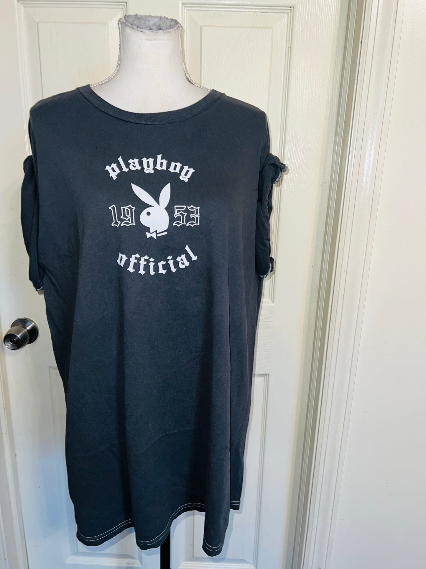 Playboy Double Sided Oversized Distressed Tee