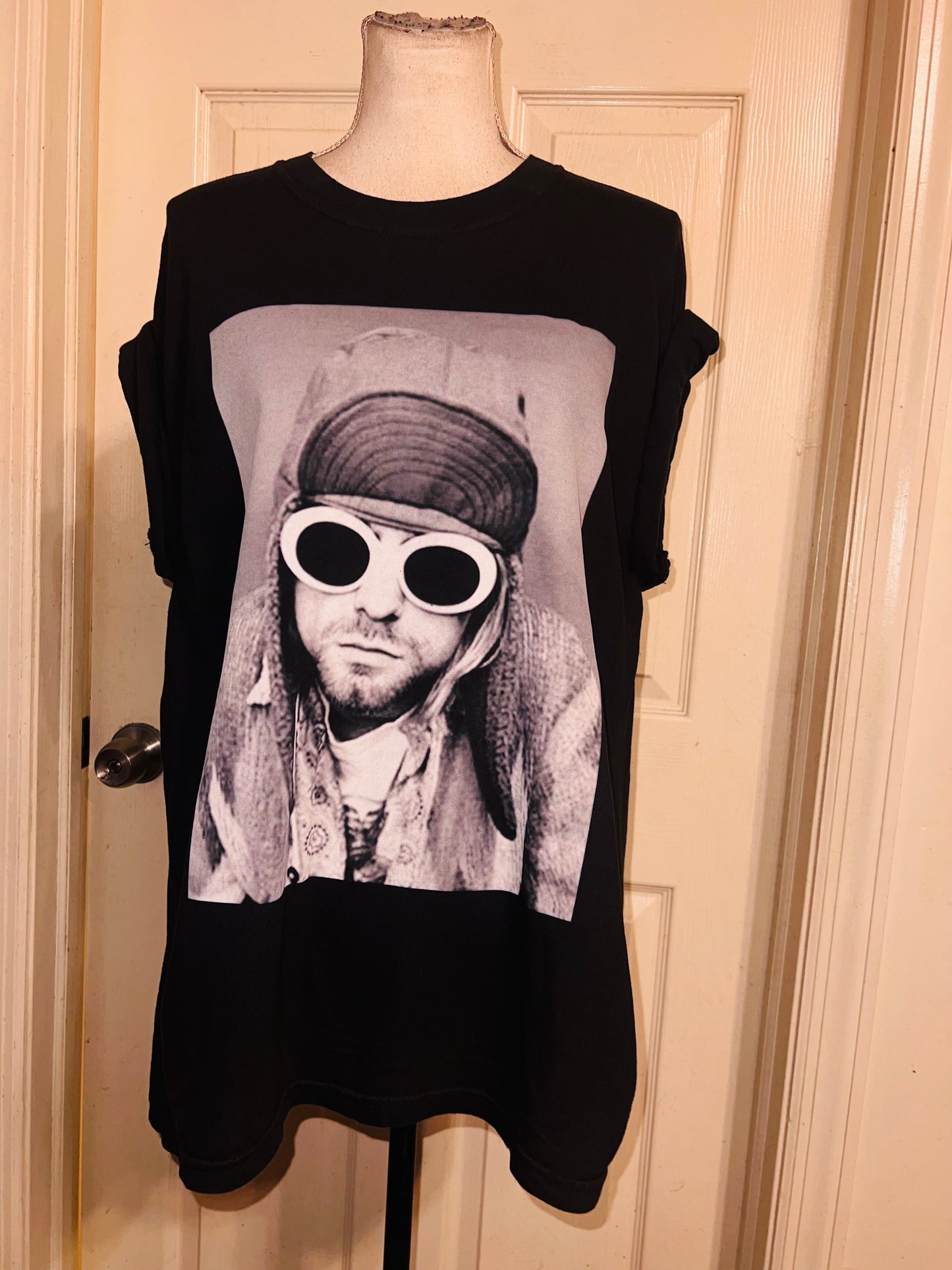 Kurt Cobain Oversized Distressed Tee
