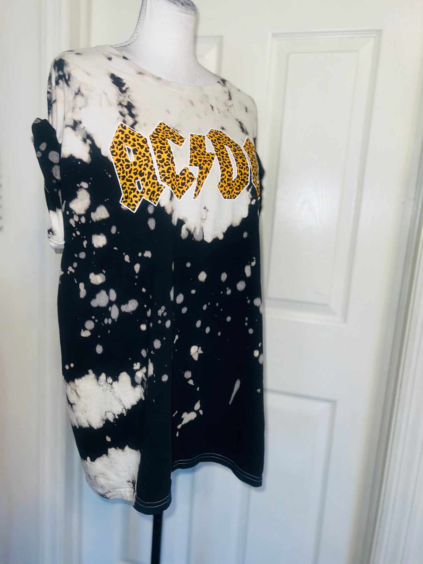 AC/DC Oversized Distressed Tee