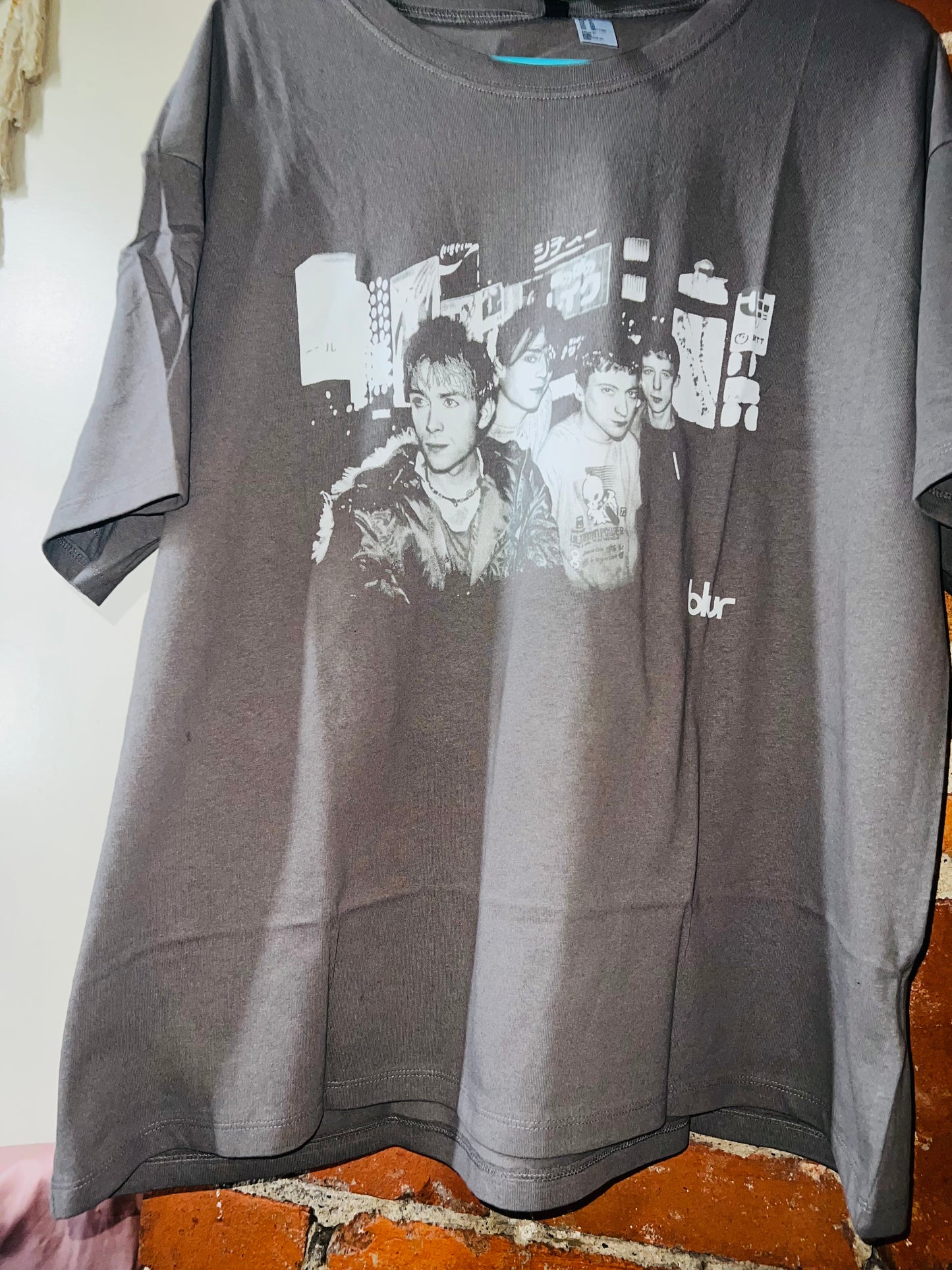 Bleached Blur Oversized Distressed Tee