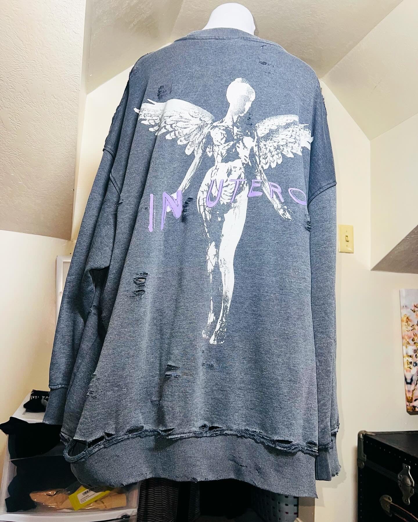 Nirvana Oversized Double Sided Sweatshirt