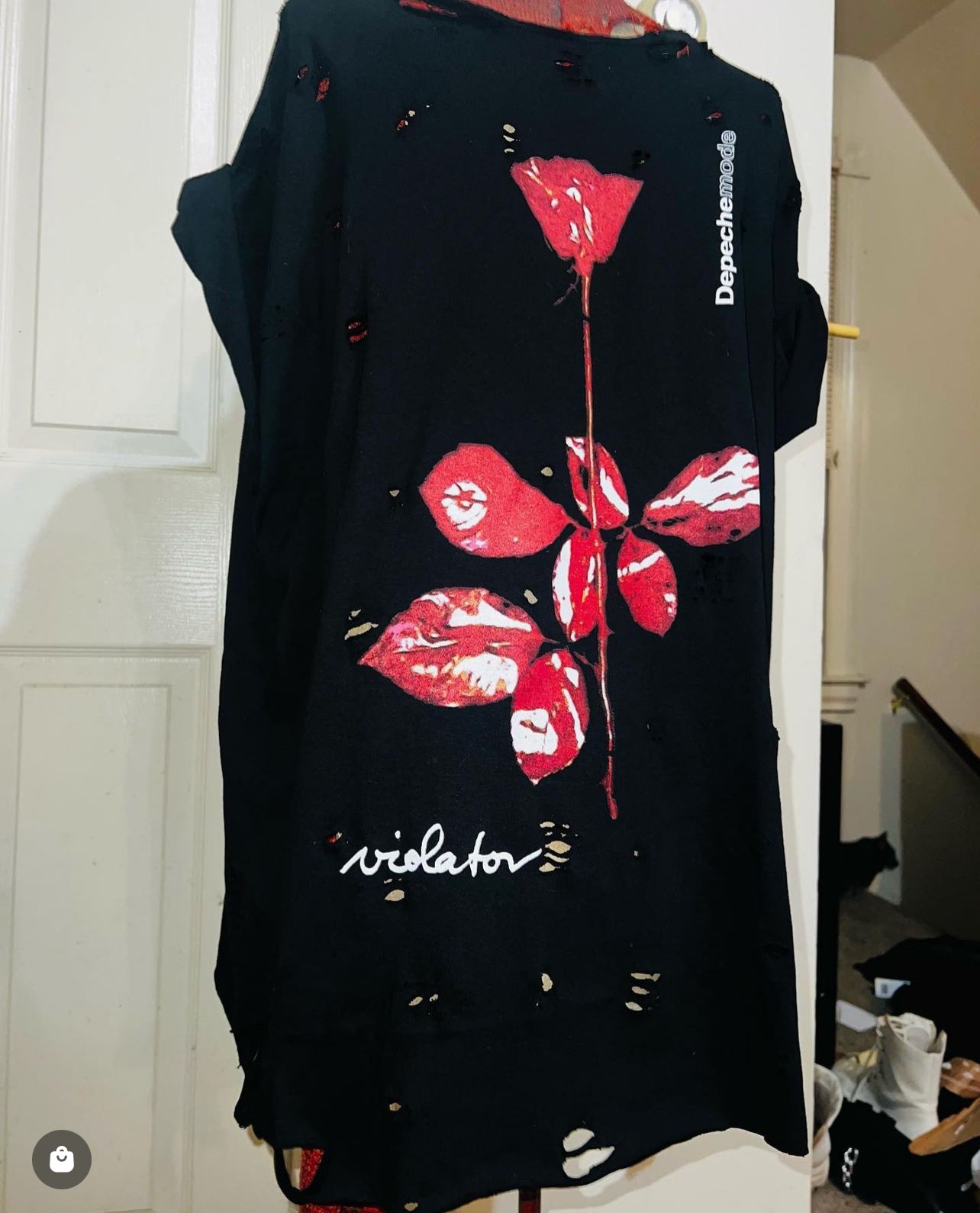 Depeche Mode Oversized Distressed Tee