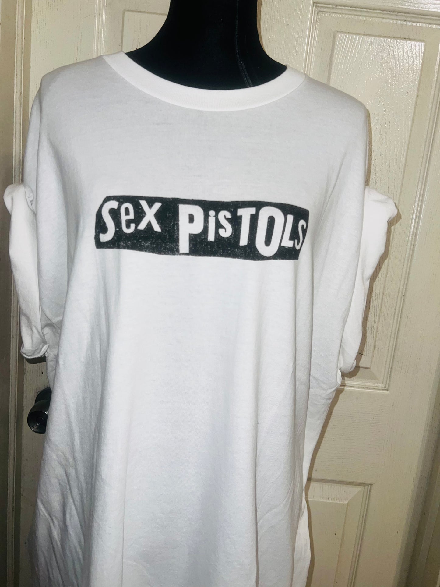 The Sex Pistols Double Sided Oversized Distressed Tee