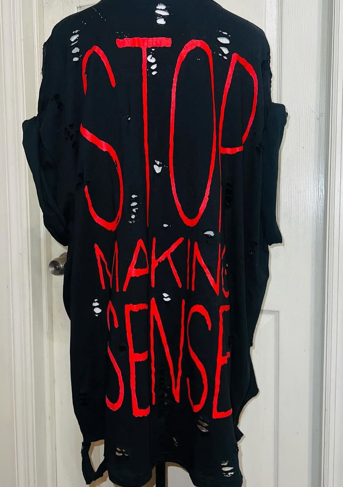 The Talking Heads Double Sided Oversized Distressed Tee