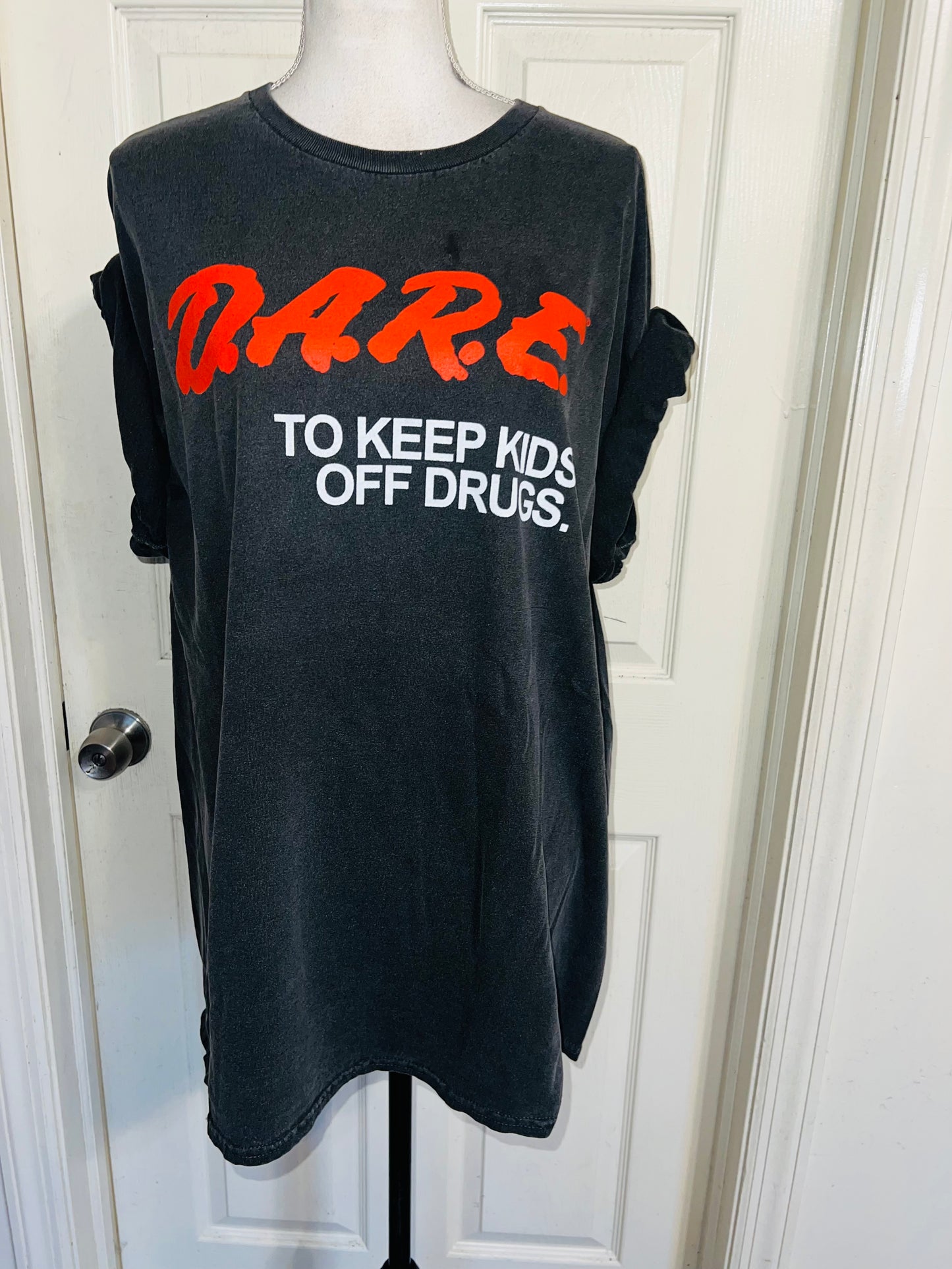 D.A.R.E. Oversized Distressed Tee