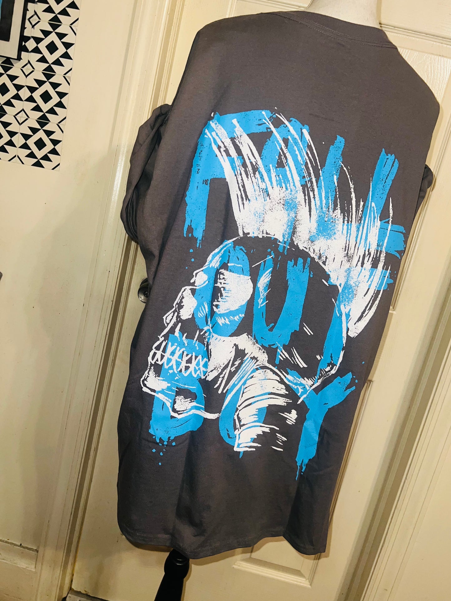 Fall Out Boy Double Sided Oversized Distressed Tee