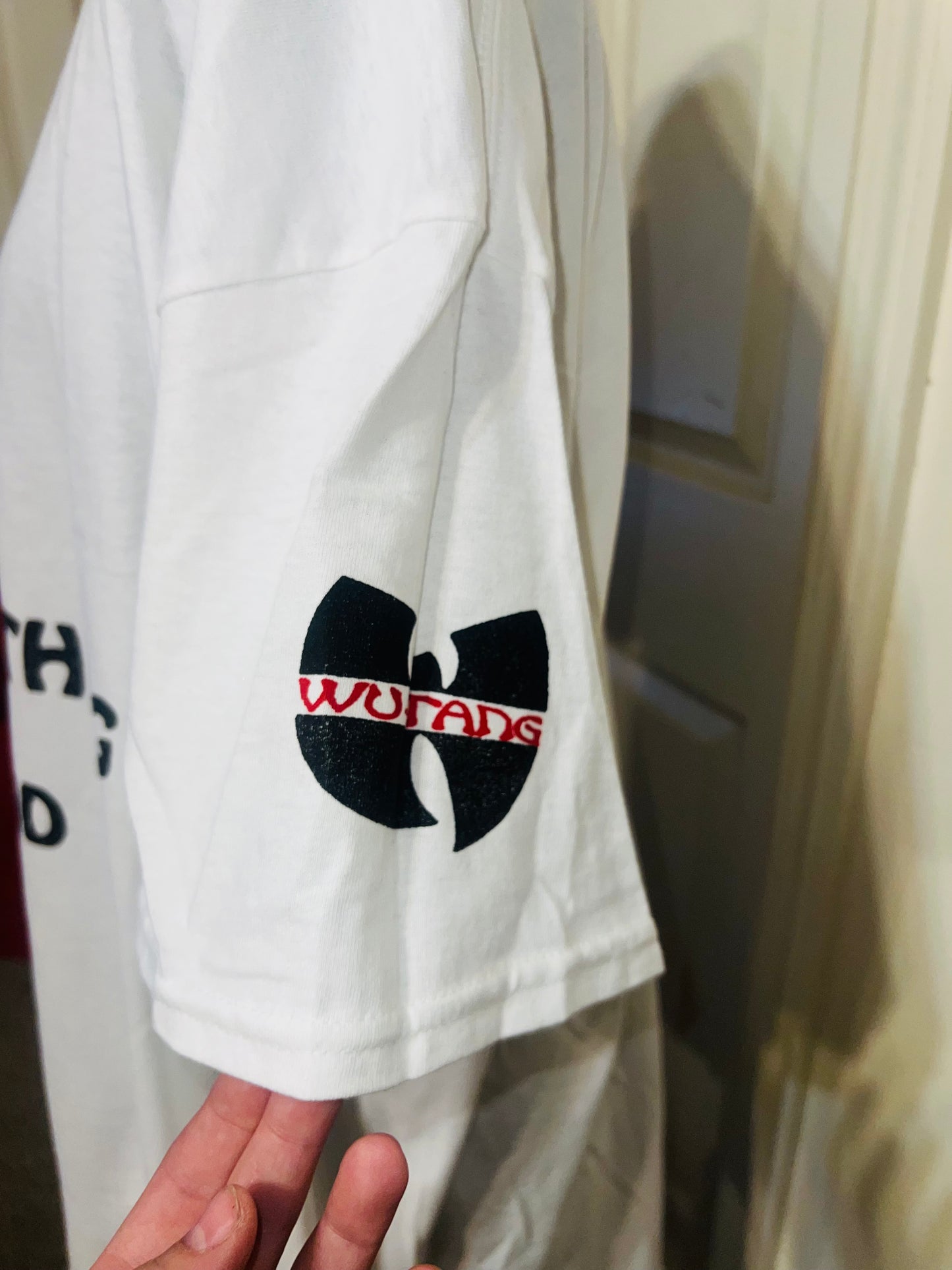 Wu-Tang CREAM Oversized Distressed Tee