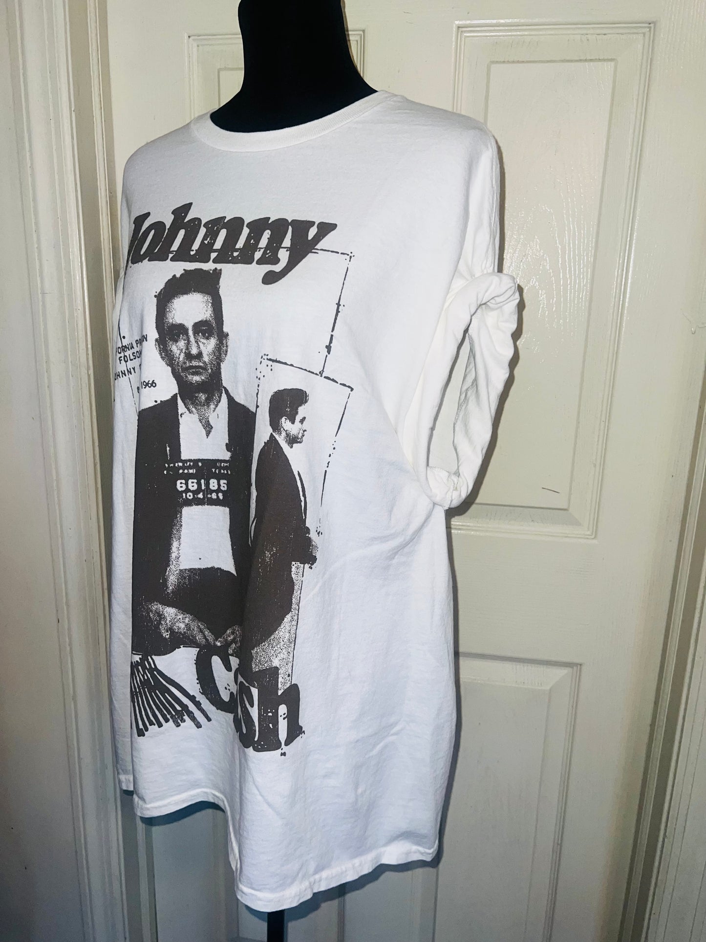 Johnny Cash Oversized Distressed Tee