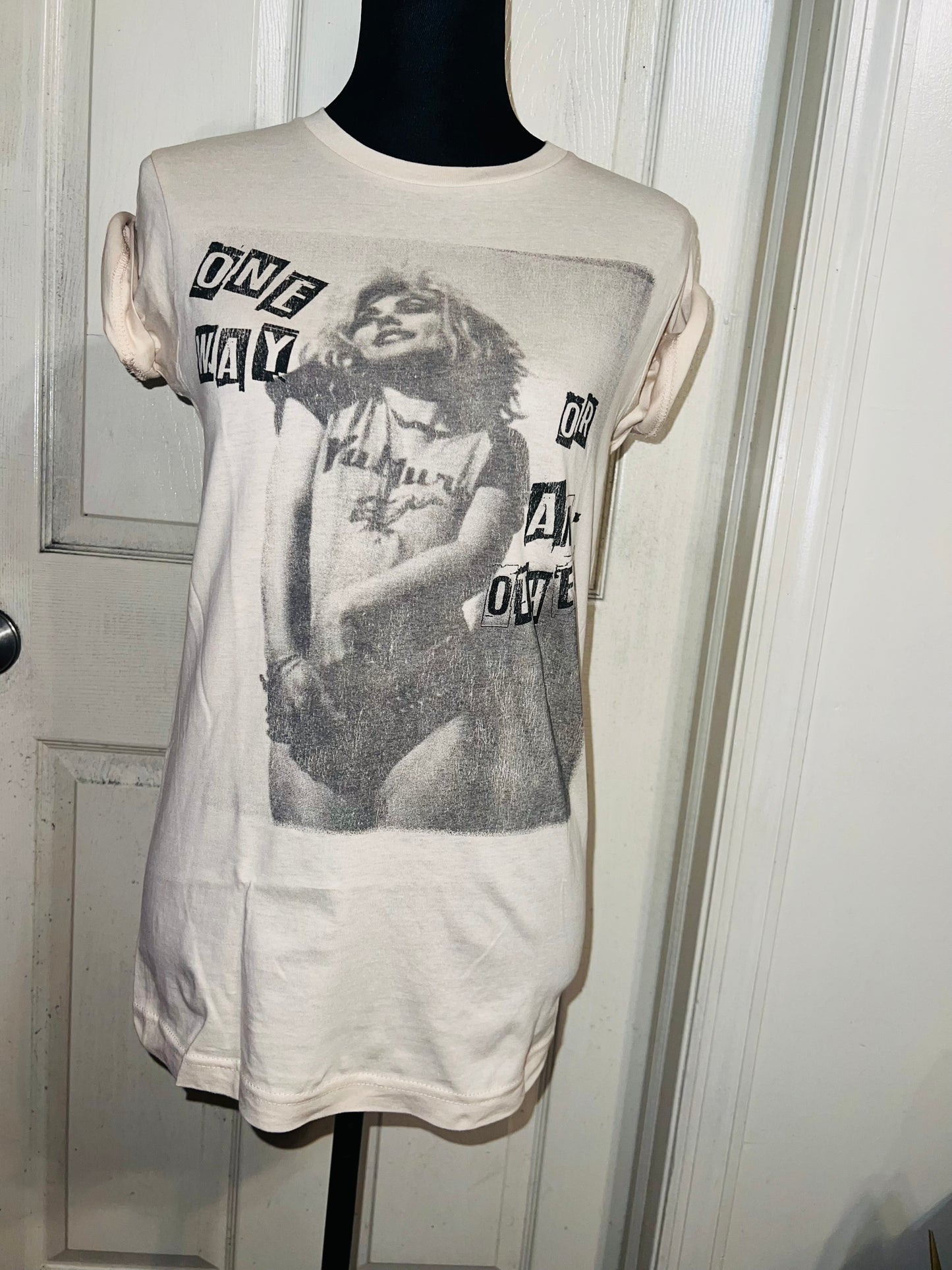 Blondie Oversized Distressed T-Shirt