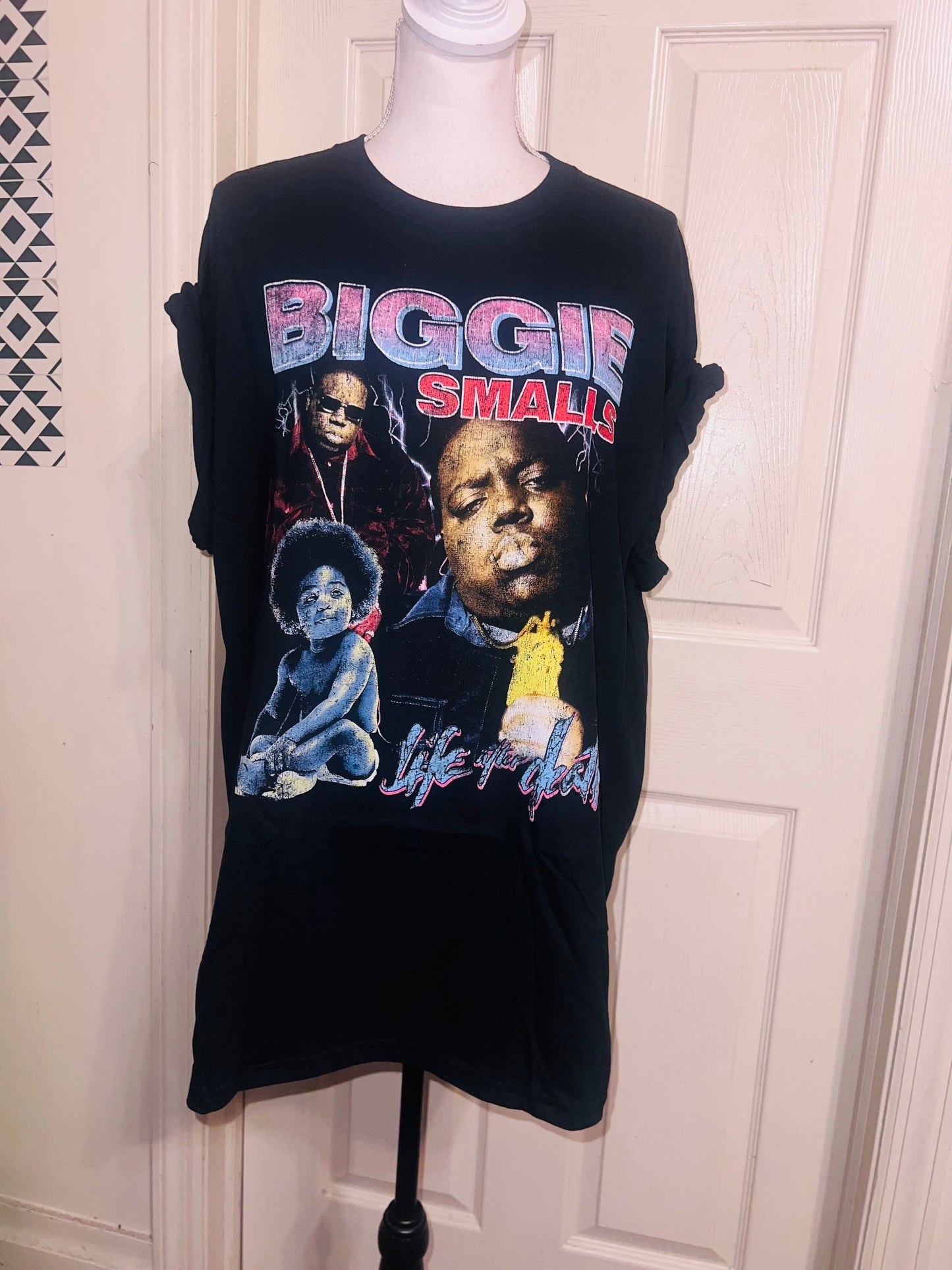 Biggie Smalls Oversized Distressed Tee