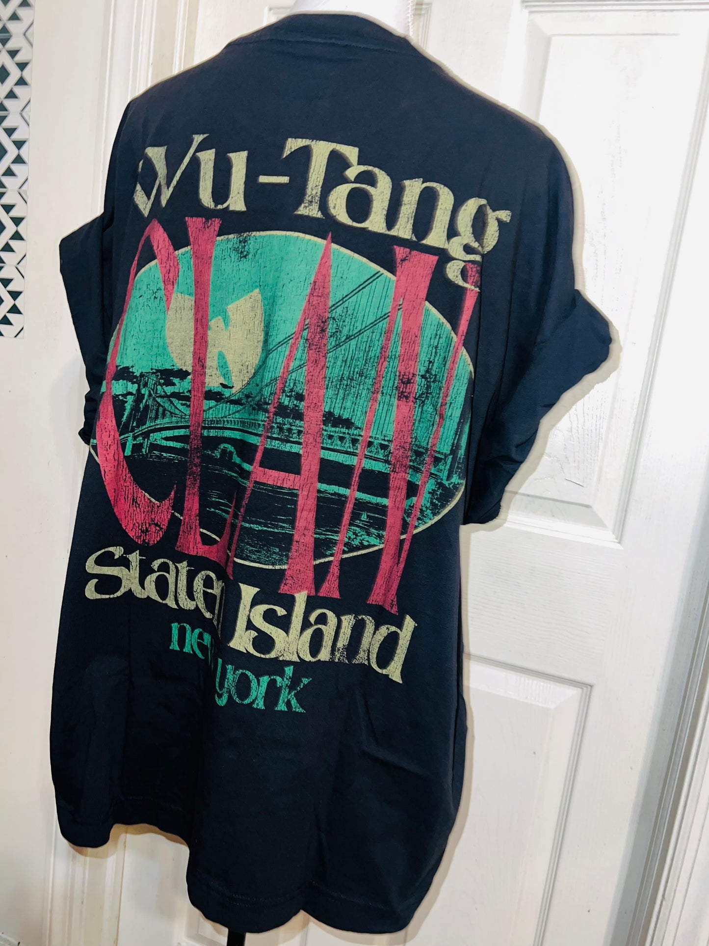 Wu-Tang Clan Double Sided Oversized Distressed Tee