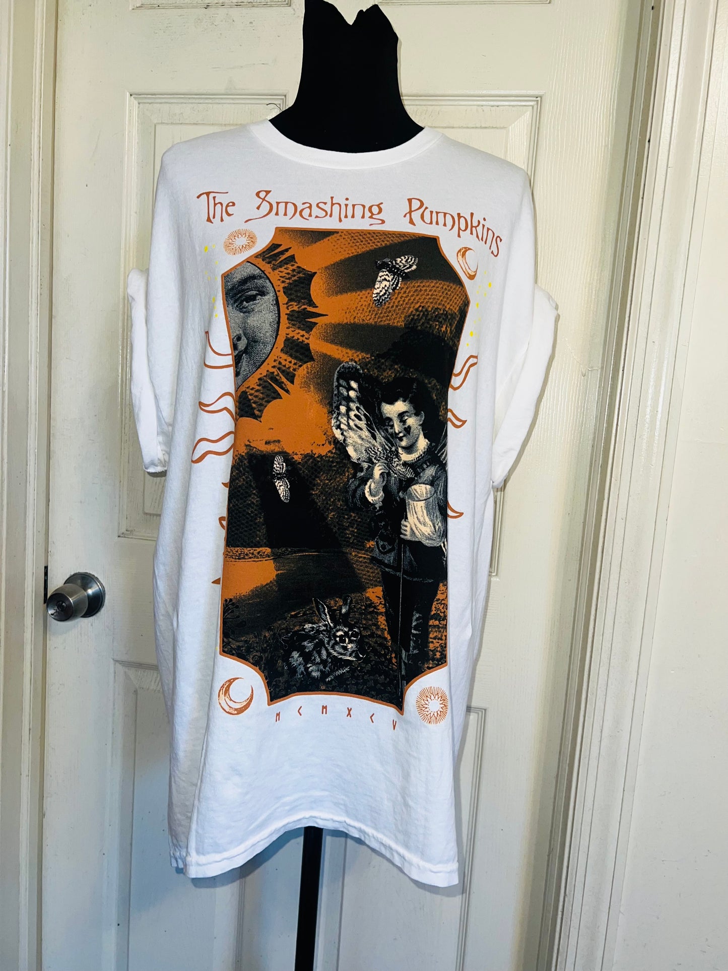 The Smashing Pumpkins Double Sided Oversized Distressed Tee
