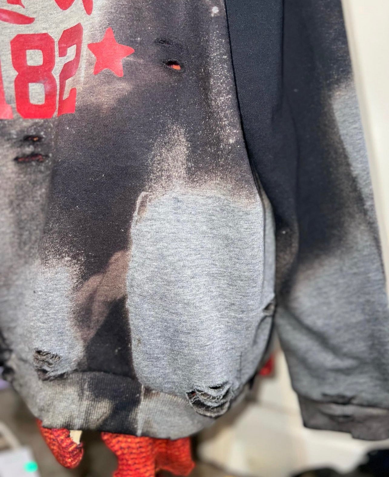 Blink 182 Oversized Distressed Sweatshirt