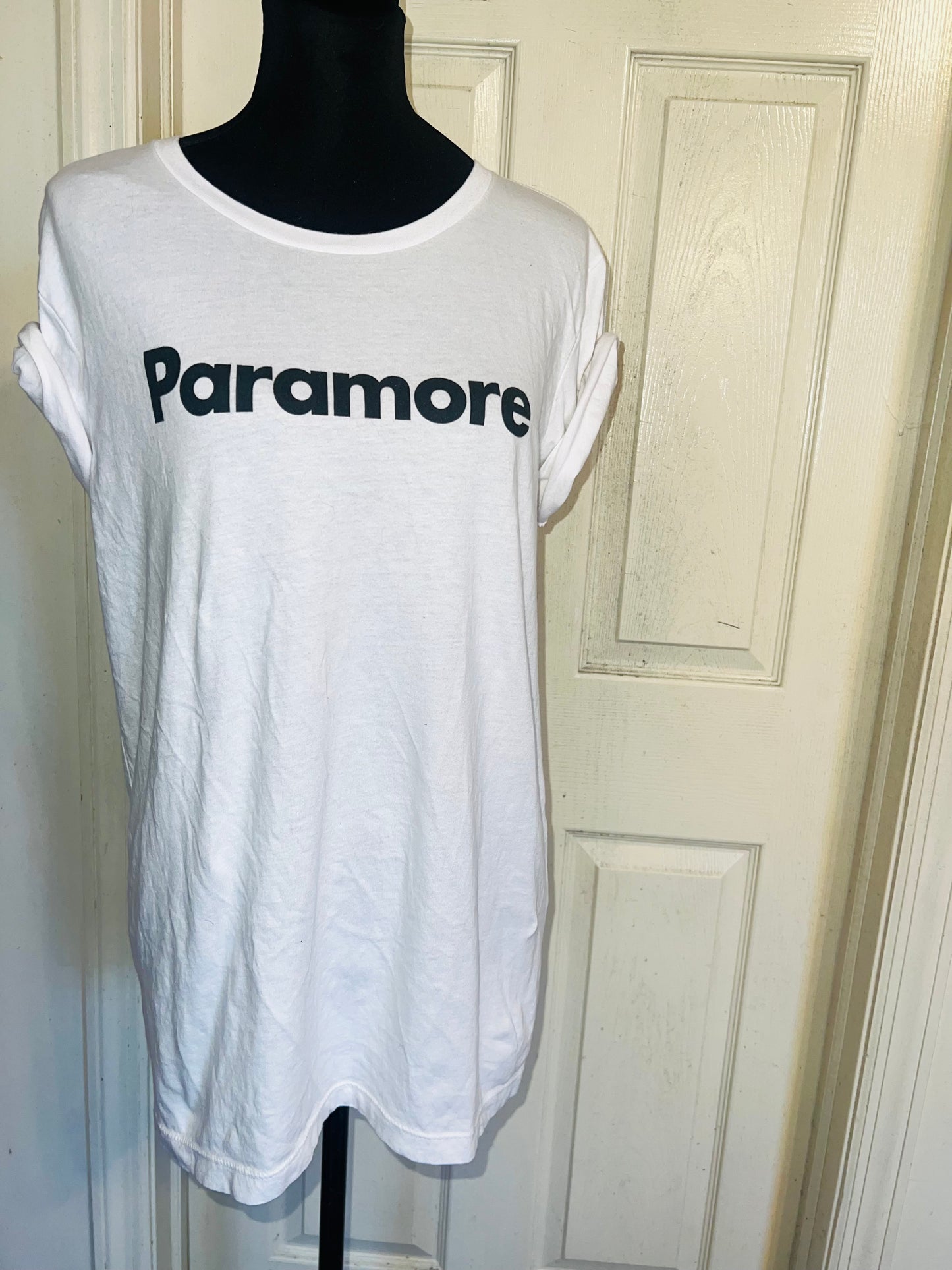 Paramore This is Why Double Sided Oversized Distressed Tee