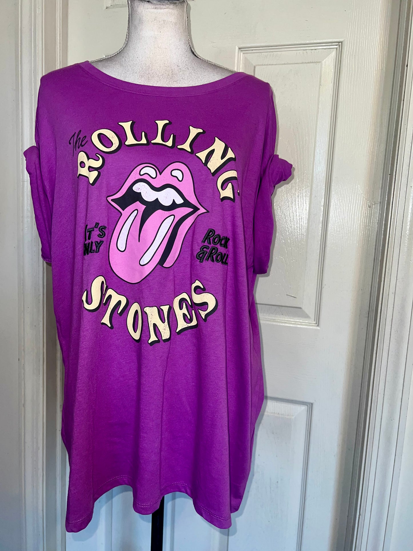 The Rolling Stones Oversized Distressed Tee
