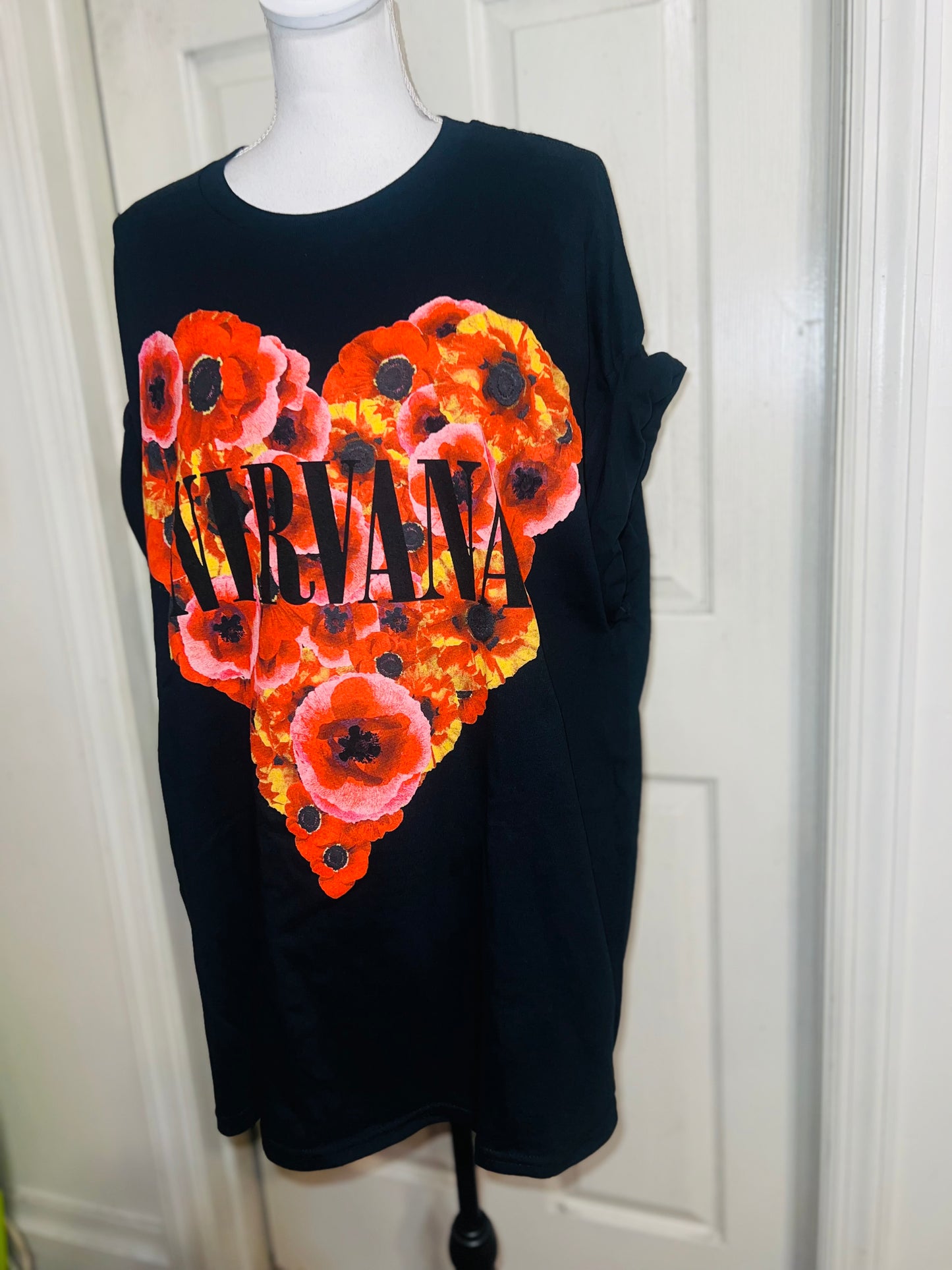 Nirvana Oversized Distressed Tee