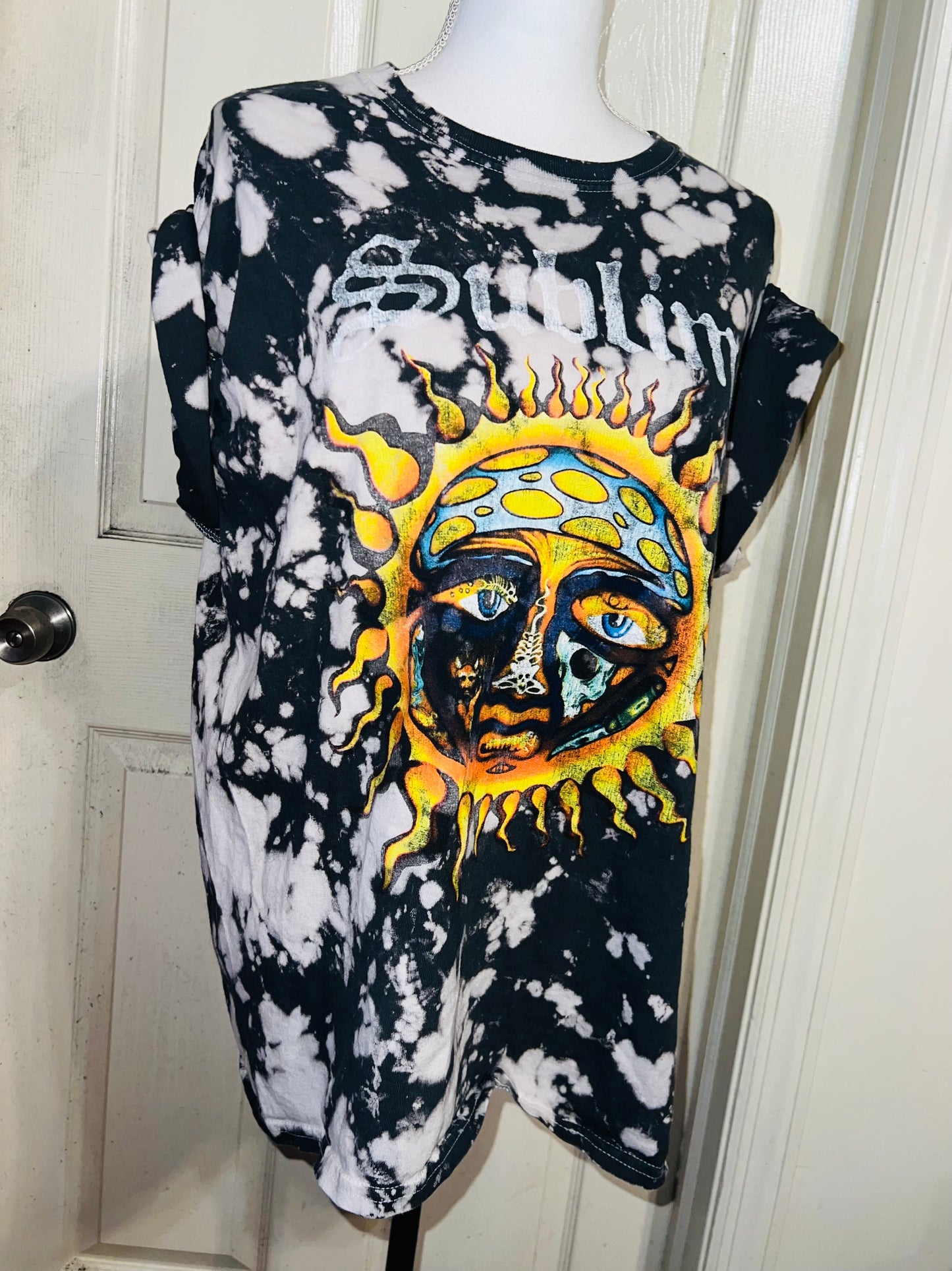 Sublime Tie Dye Oversized Distressed Tee
