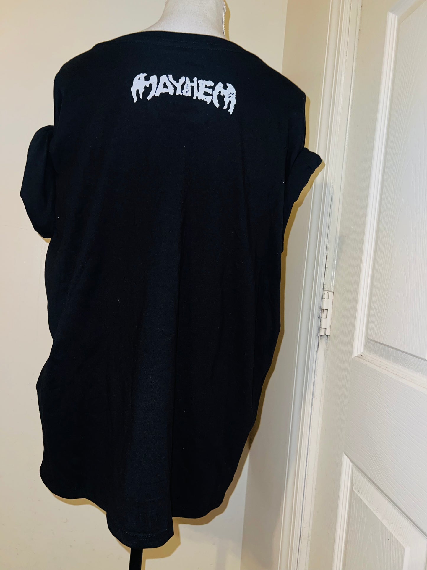 Lady Gaga Oversized Distressed Tee