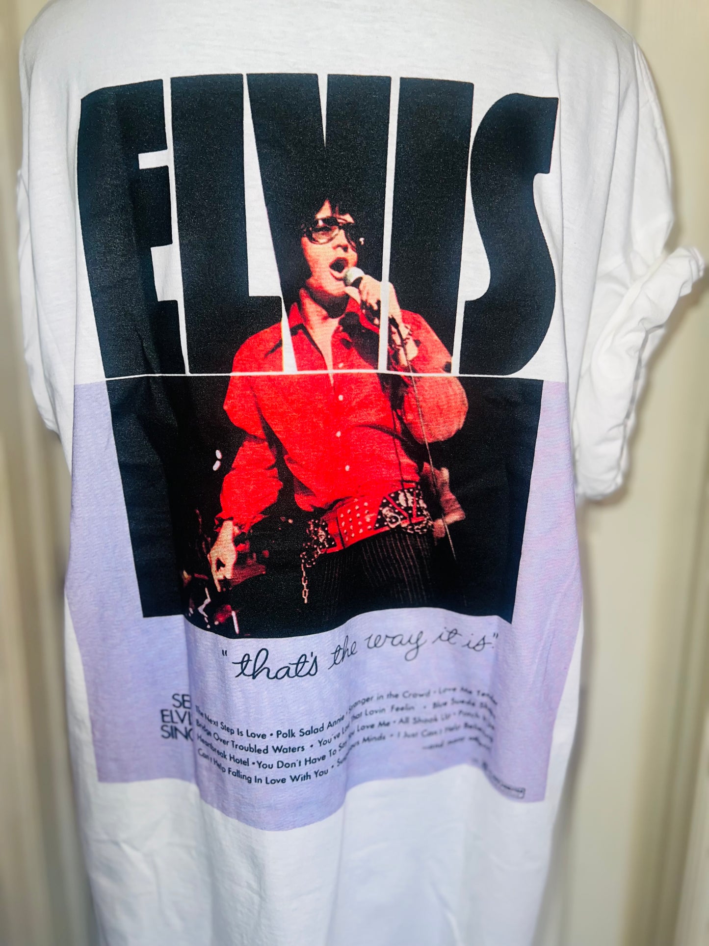 Elvis Double Sided Oversized Distressed Tee