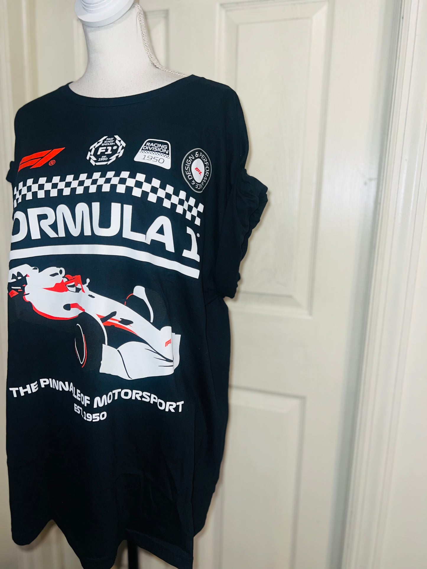 Formula 1 Oversized Distressed Tee