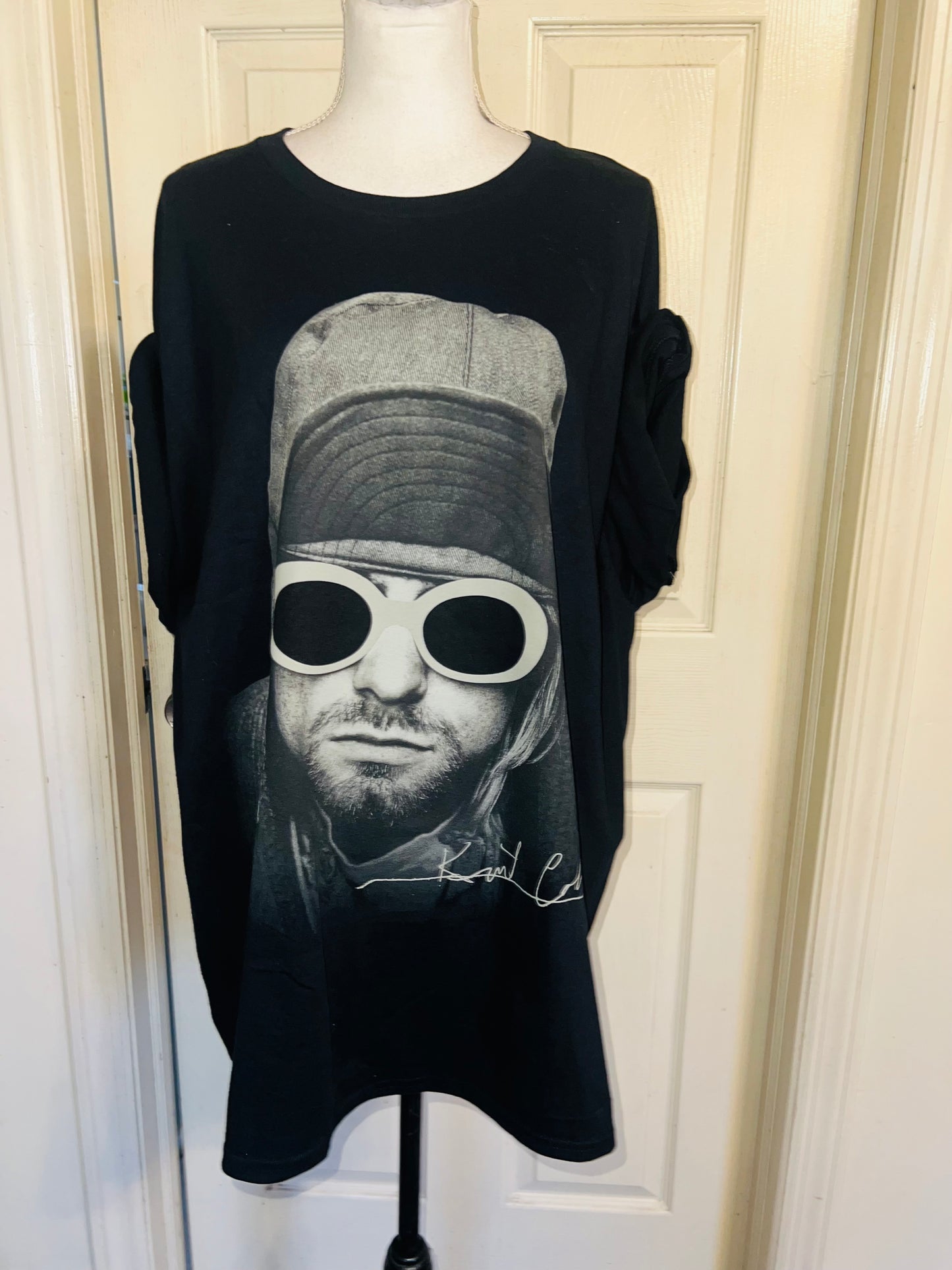 Kurt Cobain Oversized Distressed Tee