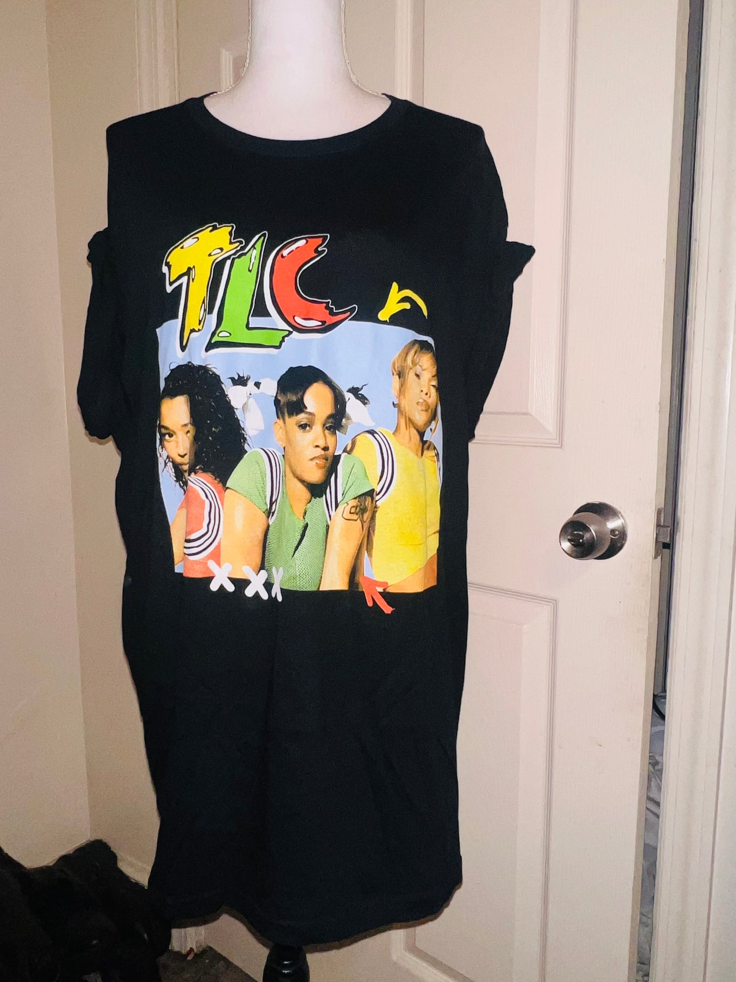 TLC Oversized Distressed Tee