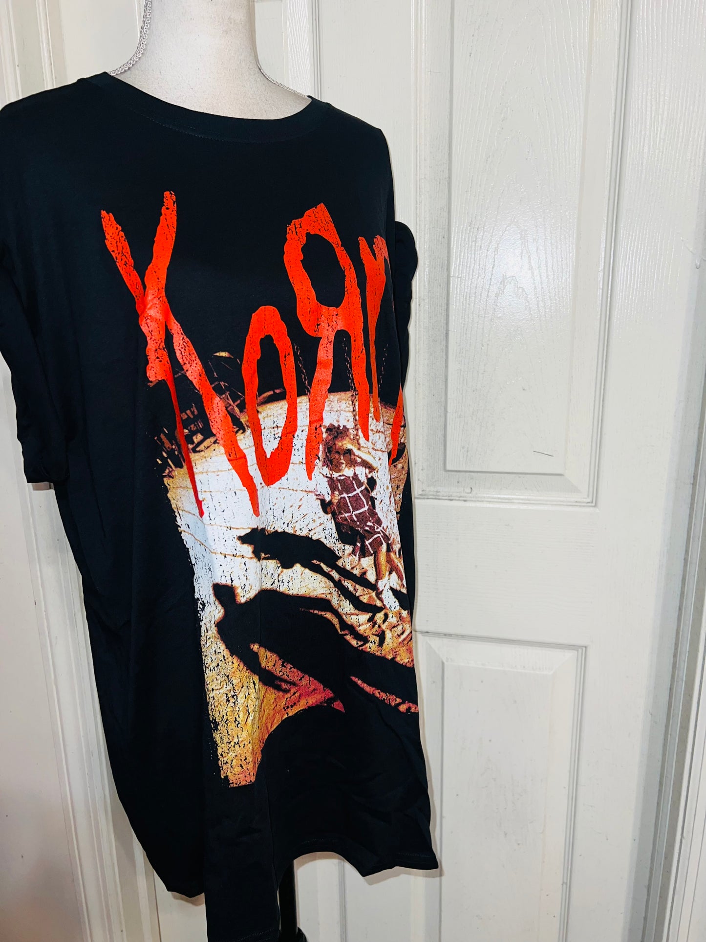 Korn Oversized Distressed Tee