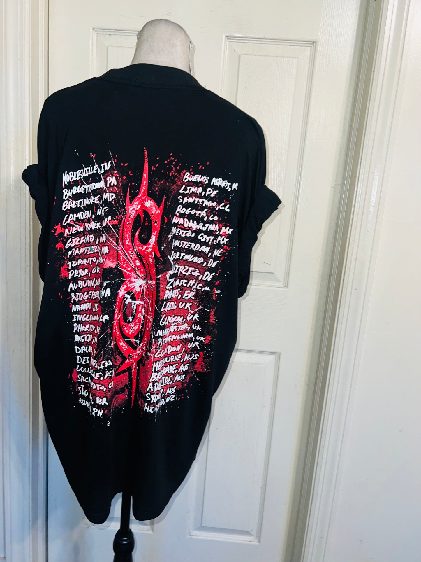 Slipknot Double Sided Oversized Distressed Tee