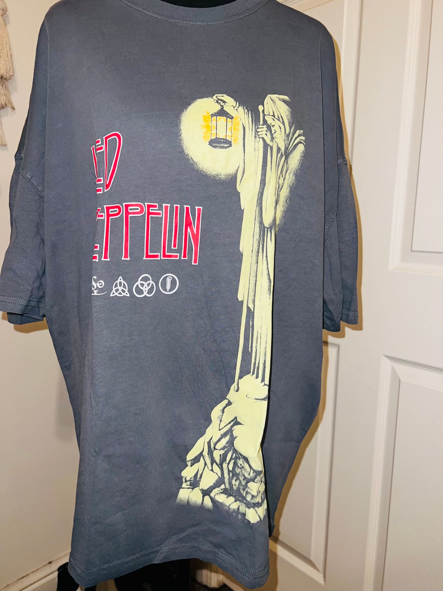 Led Zeppelin Oversized Distressed Tee