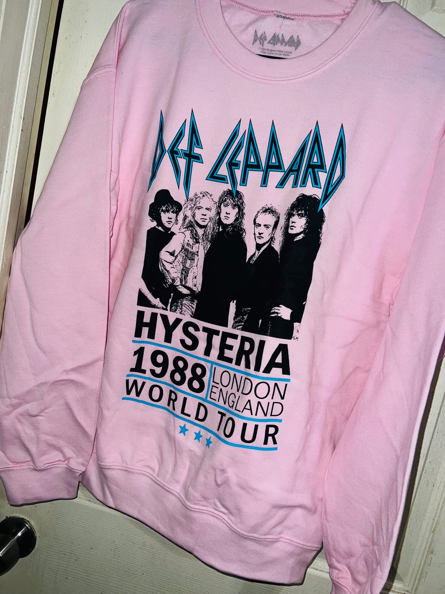 Def Leppard Hysteria Tour Oversized Sweatshirt