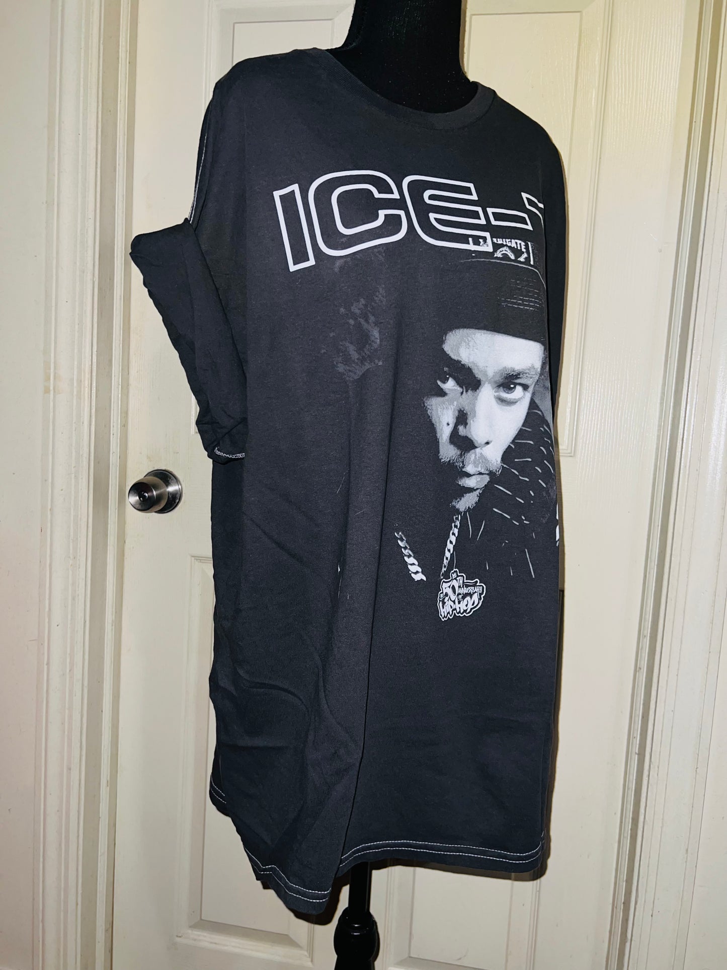 Ice-T Oversized Distressed Tee