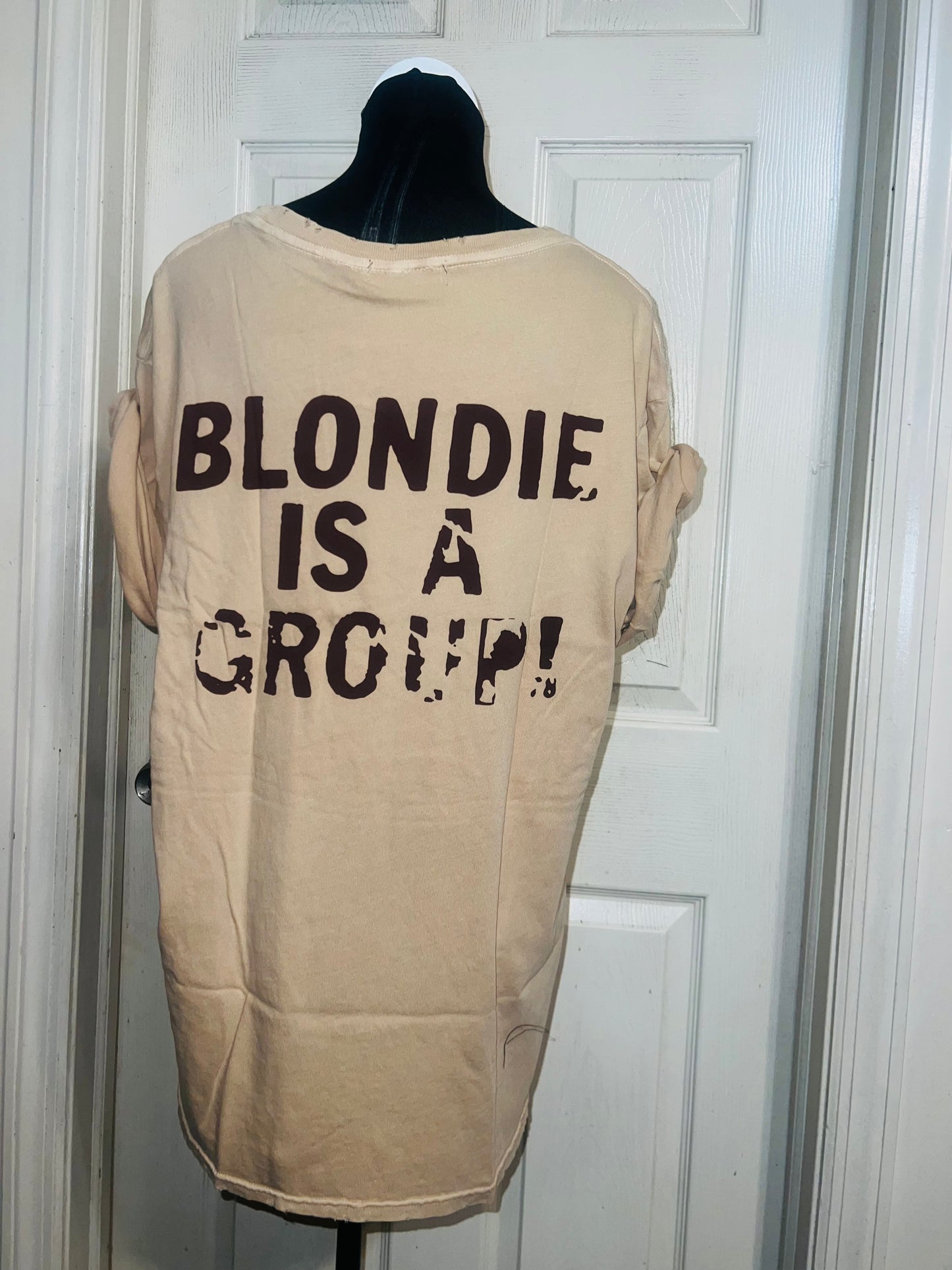 Blondie Double Sided Oversized Distressed Tee