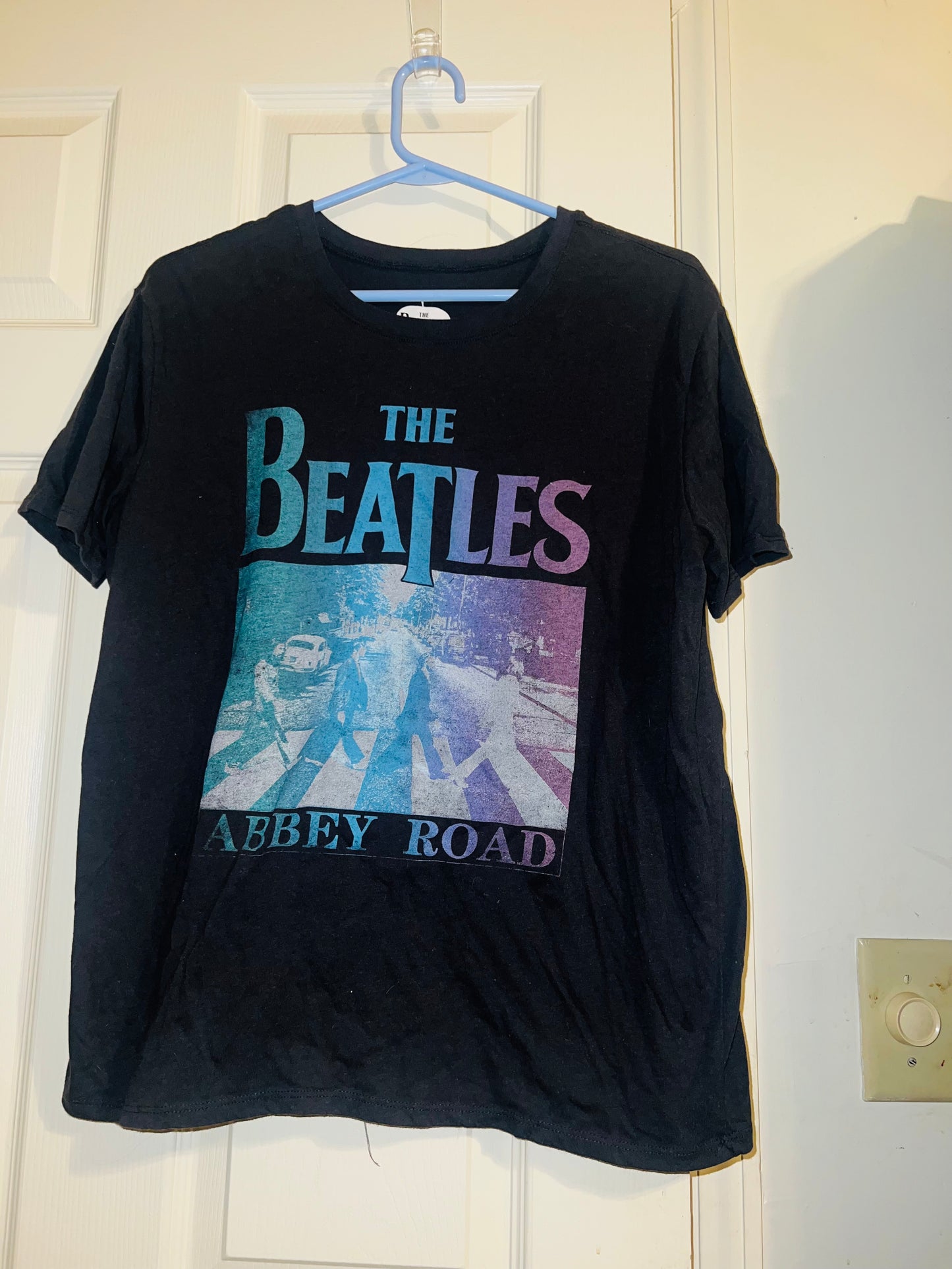 Bleached Beatles Abbey Road OS Distressed Tee